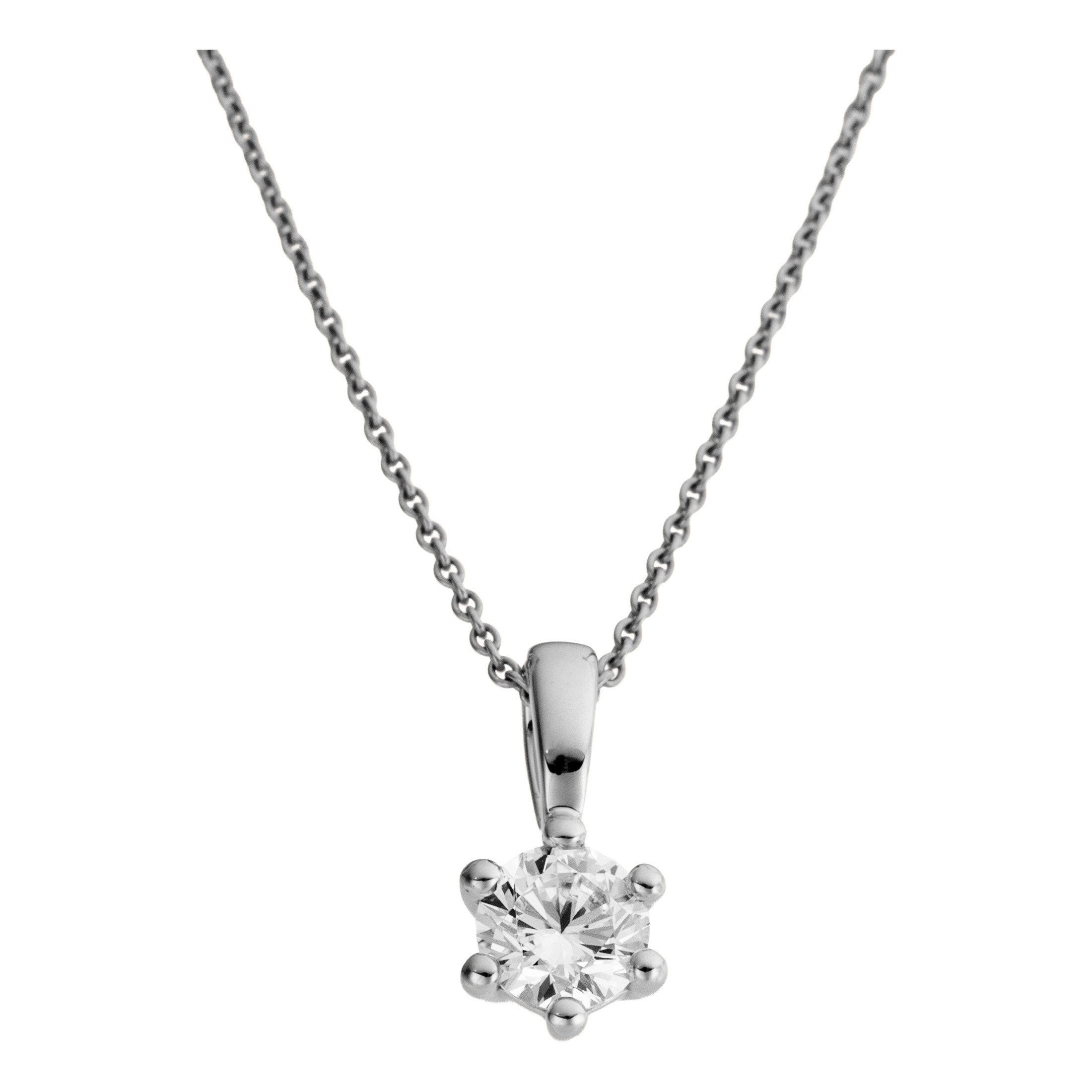 Firetti Kettenanhänger Schmuck Geschenk Gold 333 Halsschmuck Anhänger Solitär Lab Grown, mit Brillant