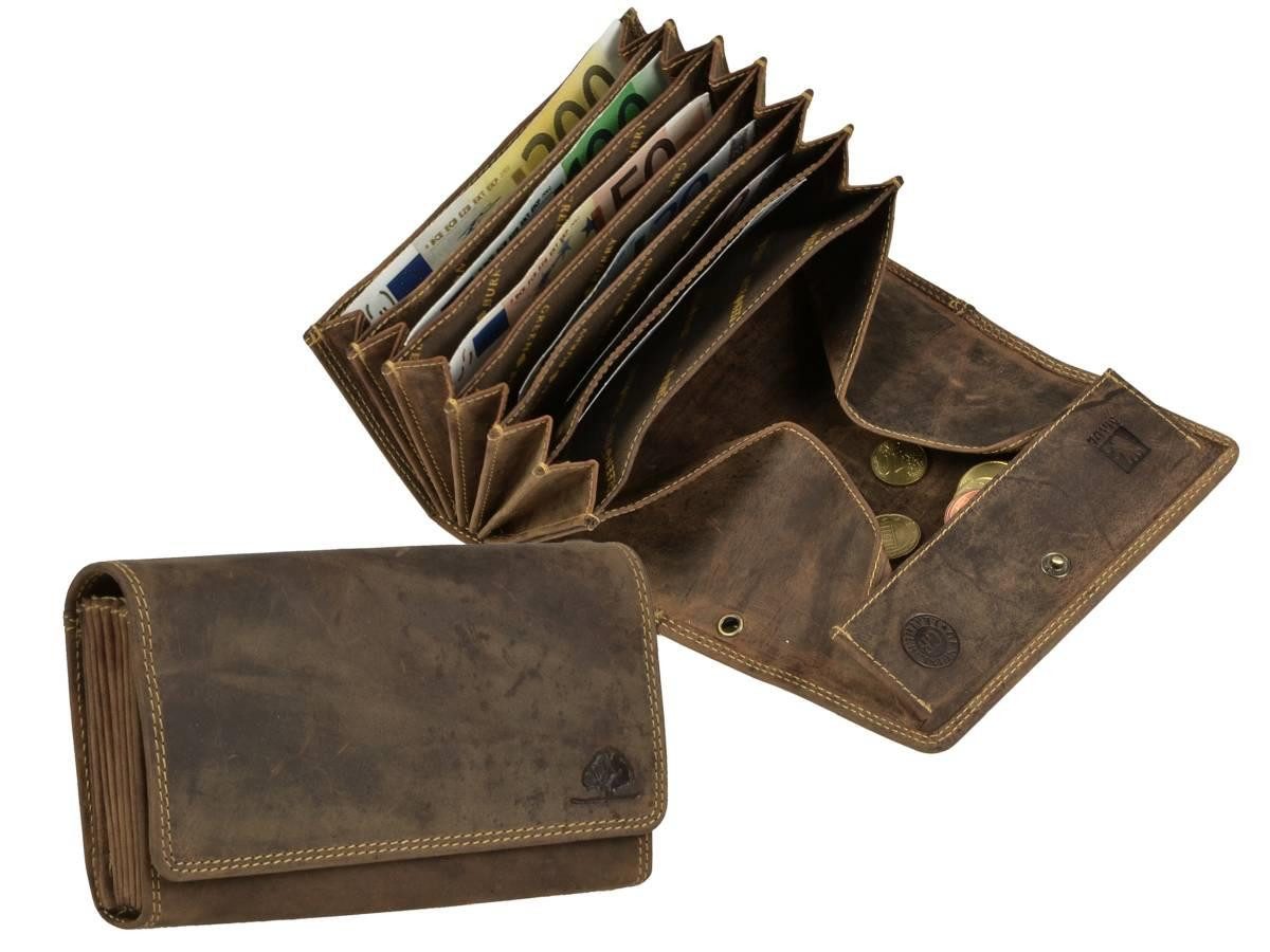 Greenburry Kellnerbörse Vintage (1-teilig), Geldbörse, Leder, Gastronomie