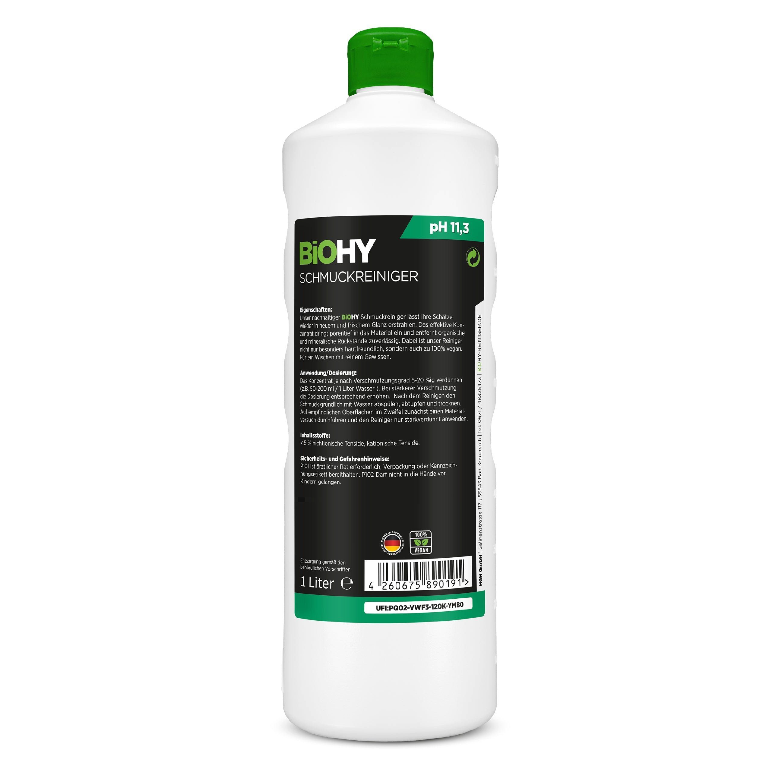 BiOHY Schmuckreiniger 9er Pack (9 x 1 Liter Flasche) Schmuckreiniger (9-St)