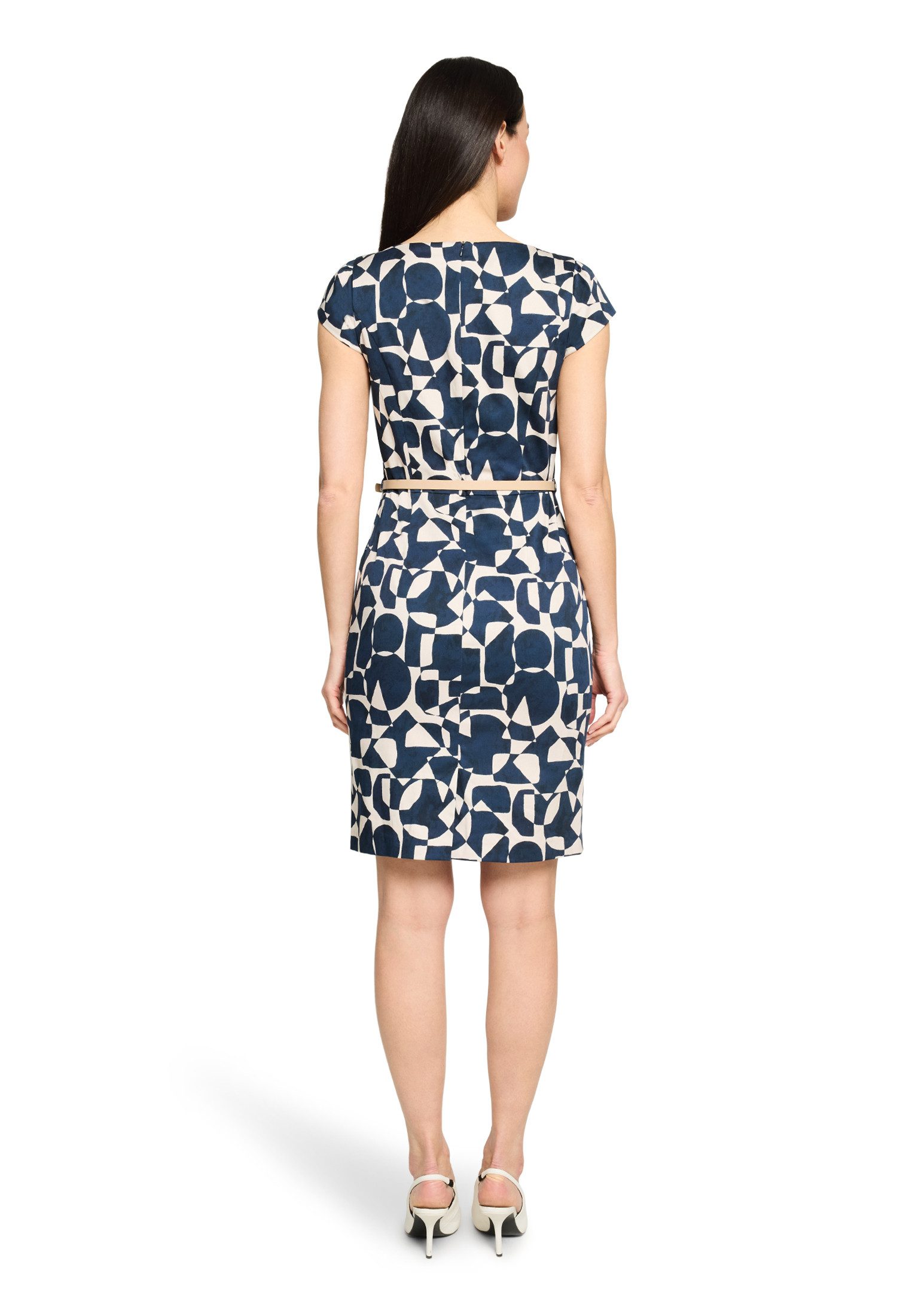 Betty&Co Etuikleid Damen mit Gürtel