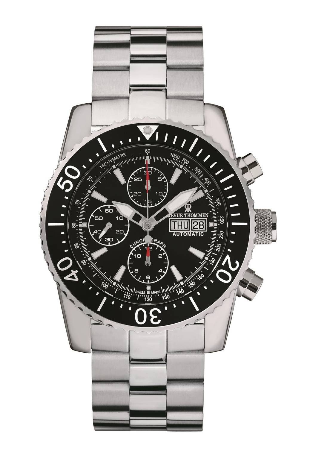 Revue Thommen Chronograph Diver, Revue Thommen Armbanduhr Taucheruhr Chronograph 17030.6134