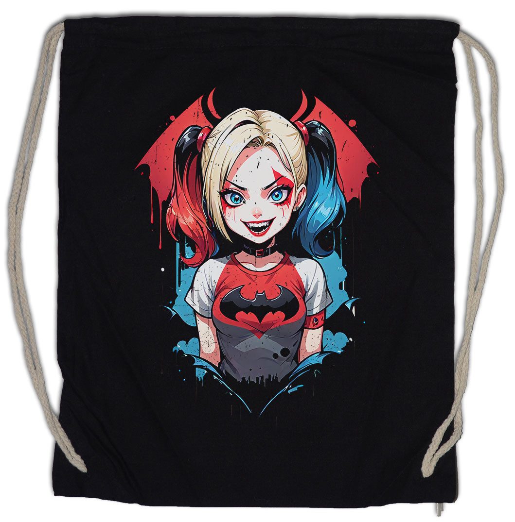 Turnbeutel Harley Batcave Girl Turnbeutel Bat Logo Quinn Anime Gotham Batman