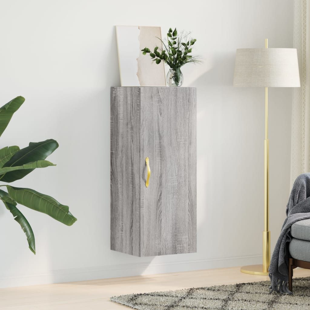 vidaXL Hängeschrank Wandschrank Grau Sonoma 34,5x34x90 günstig online kaufen