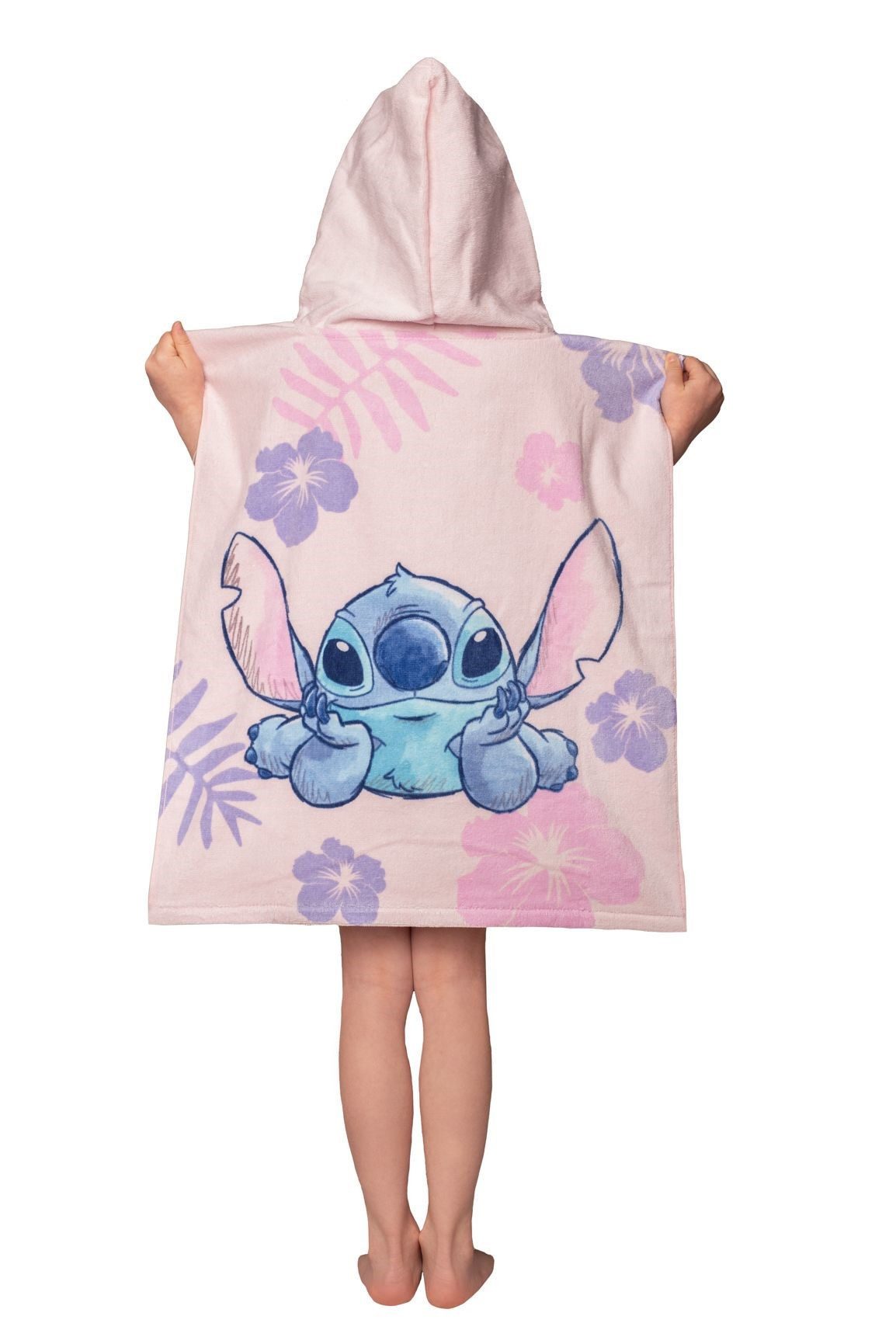 Lilo & Stitch Badeponcho Lilo und Stitch Kinder Poncho mit Kapuze, Strandtuch, Handtuch