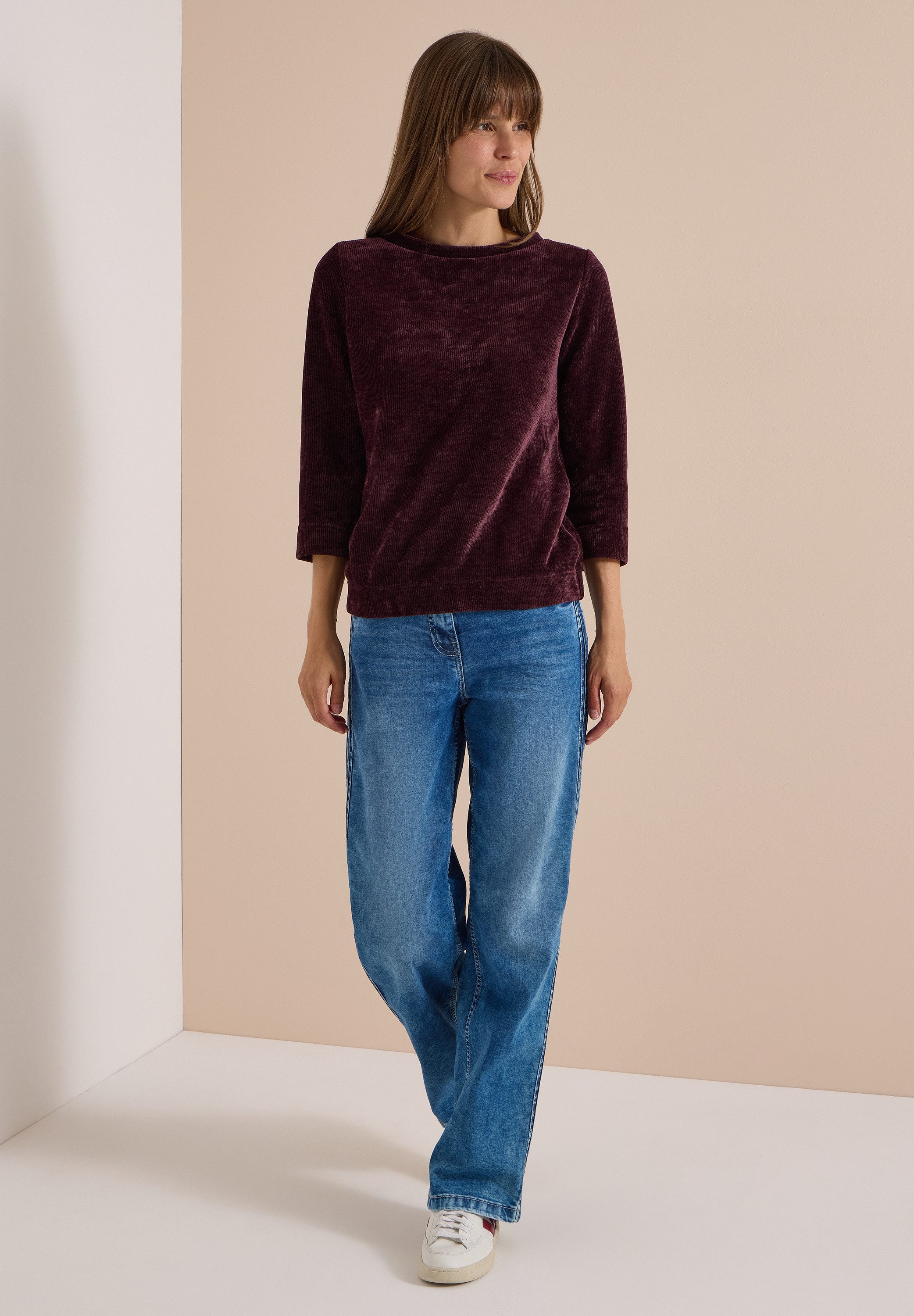 CECIL 3/4-Arm-Shirt in Cord-Optik – Bild 3 von 5