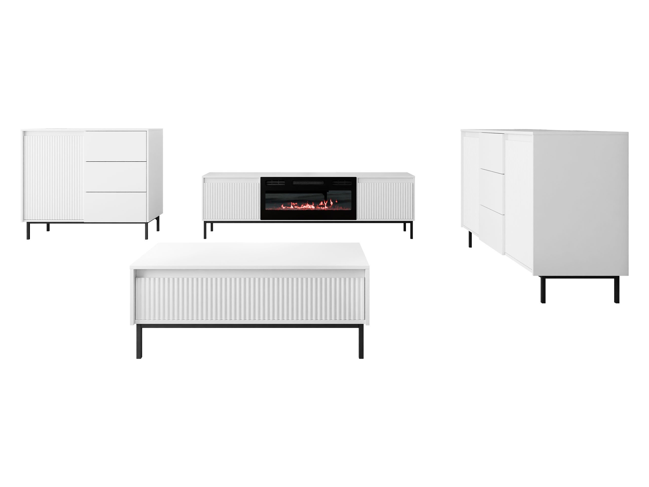 MIRJAN24 Wohnzimmer-Set Ozmi III, (2x Kommode, günstig online kaufen