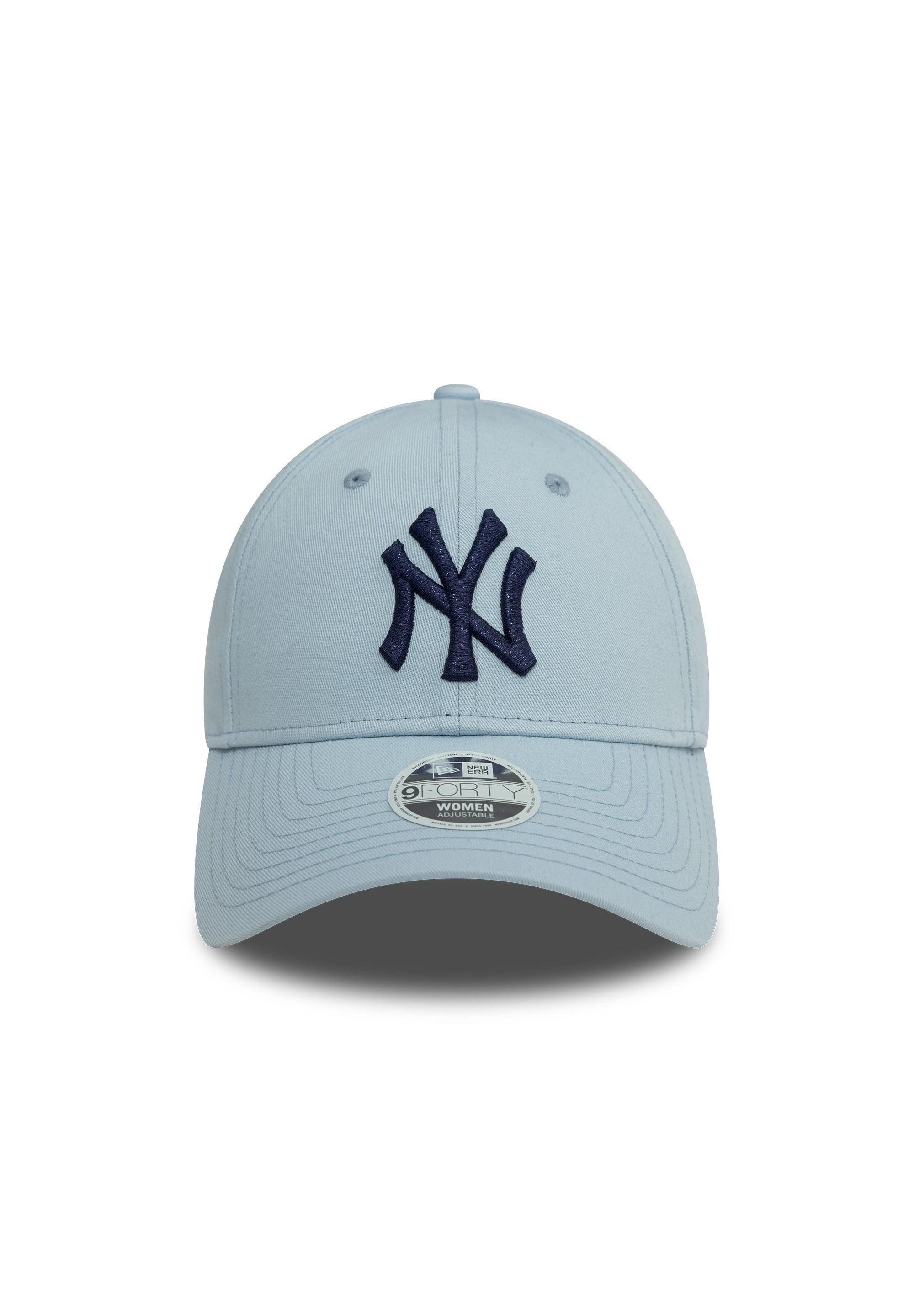 New Era Baseball Cap New York Yankees MLB Metallic Logo Hellblau 9Forty Ver günstig online kaufen