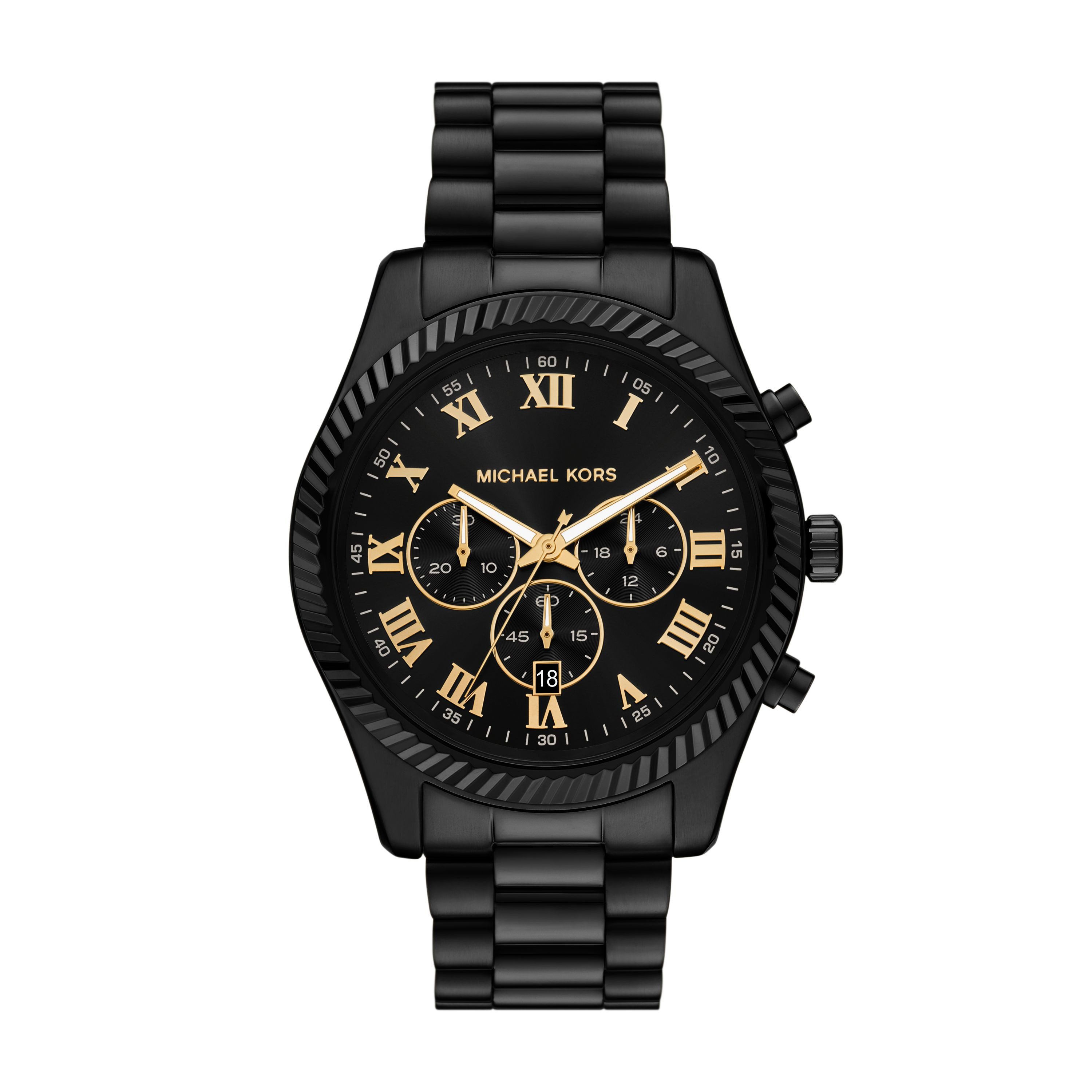 MICHAEL KORS Chronograph Lexington MK9297, Quarzuhr, Armbanduhr, Edelstahlarmband, analog, Tag