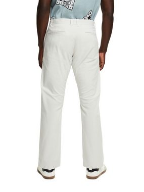 Esprit Chinohose Gerade geschnittene Chinohose aus Stretch-Twill