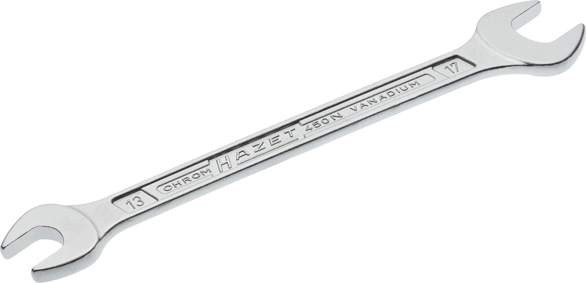HAZET Maulschlüssel Doppel-Maulschlüssel 450N-13X17 ∙ Außen Sechskant Profil ∙ 13 x 17 mm