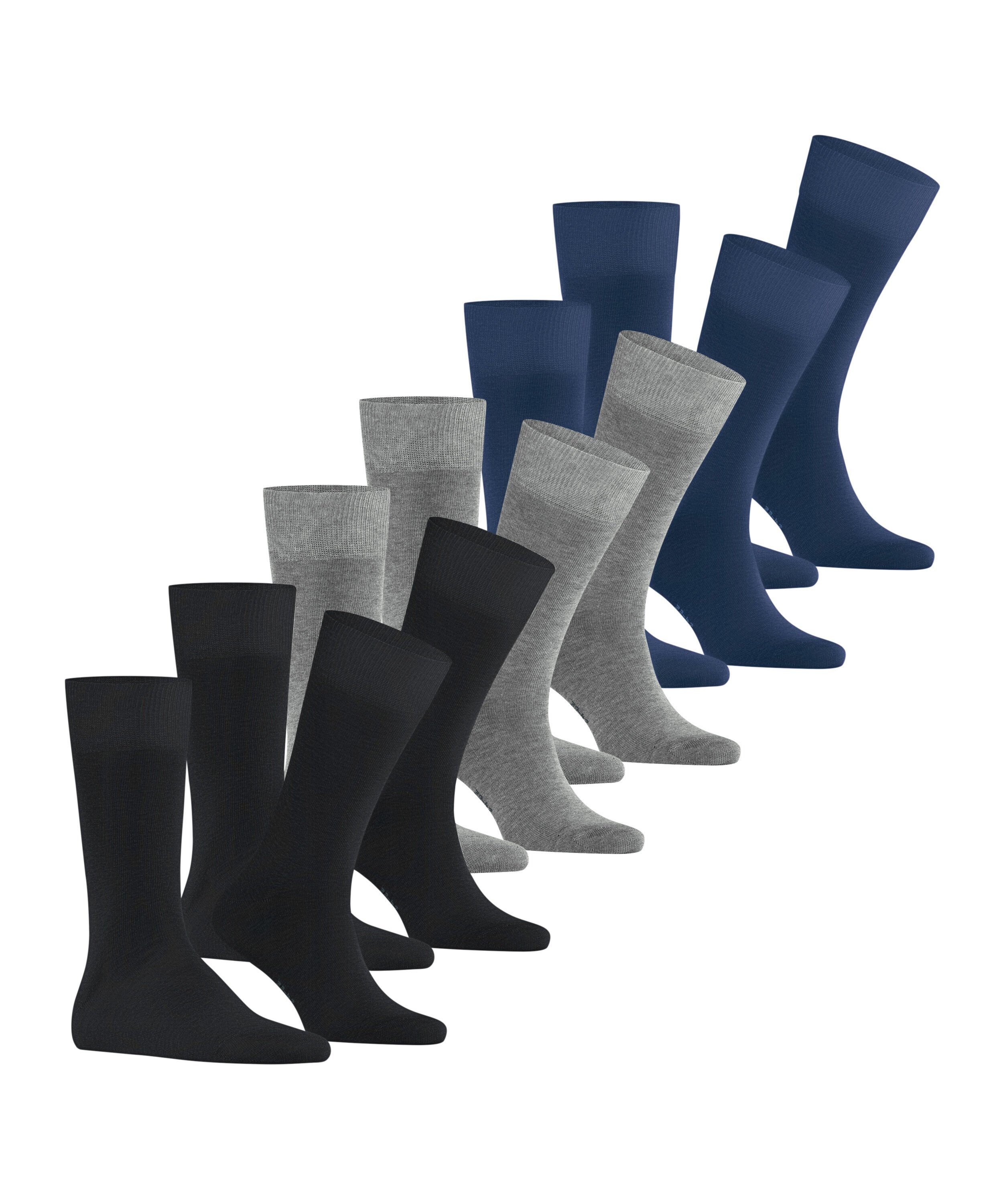 FALKE Socken Happy 6-Pack Socken (6-Paar) Set aus 6 Paar Baumwollstrümpfen