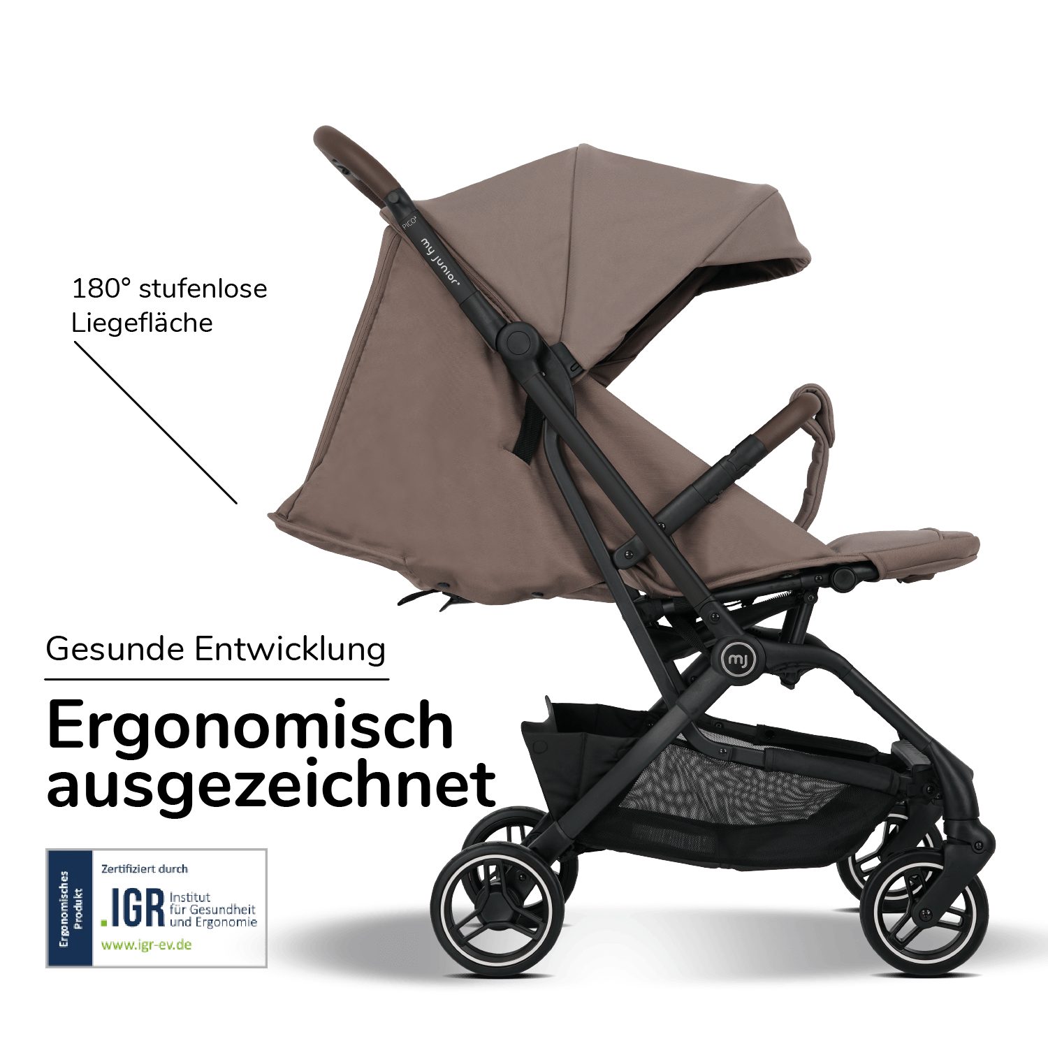 my junior Kinder-Buggy my junior® PICO² Hazel - Black Edition