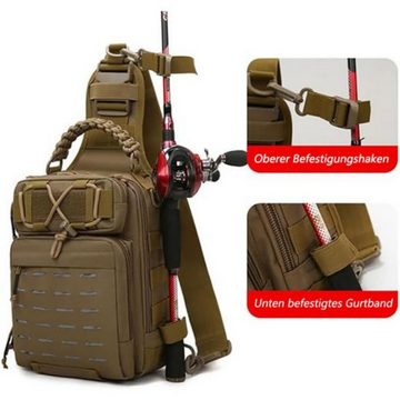 Fivejoy Angelrutentasche Angelrutentasche Angelrute Tasche, Camping Wandern Jagd Angeln Taschen