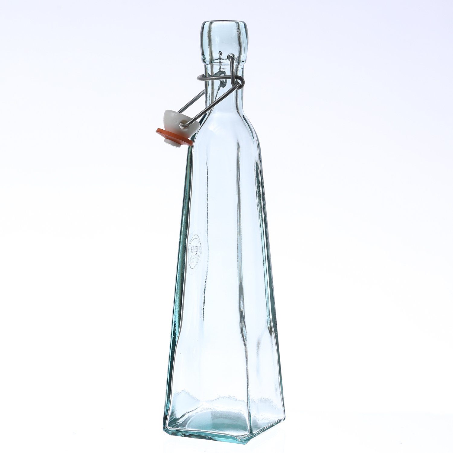 360ml MARELIDA Recyclingglas mit Trinkflasche Vorratsflasche Glasflasche Bügelverschluss