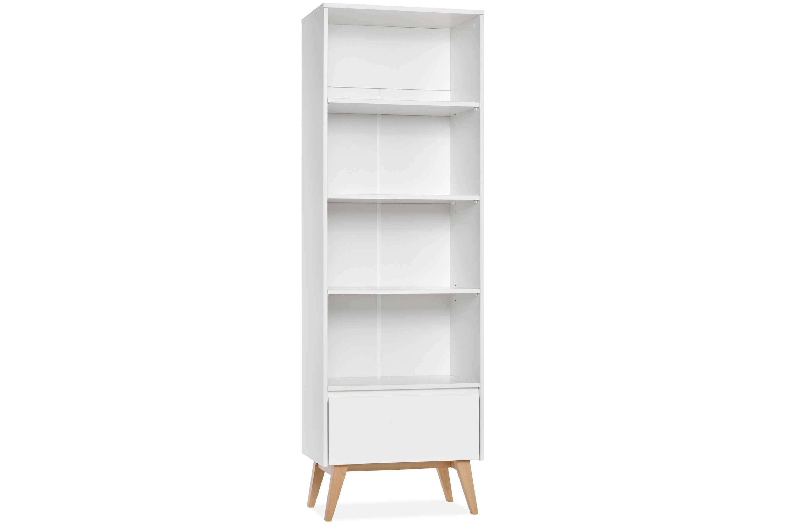 KONSIMO® Kinderregal DAMBI Regal, Standregal, hergestellt in der EU, mit Schublade, Soft-Close-Funktion, 3 Einlegeböden