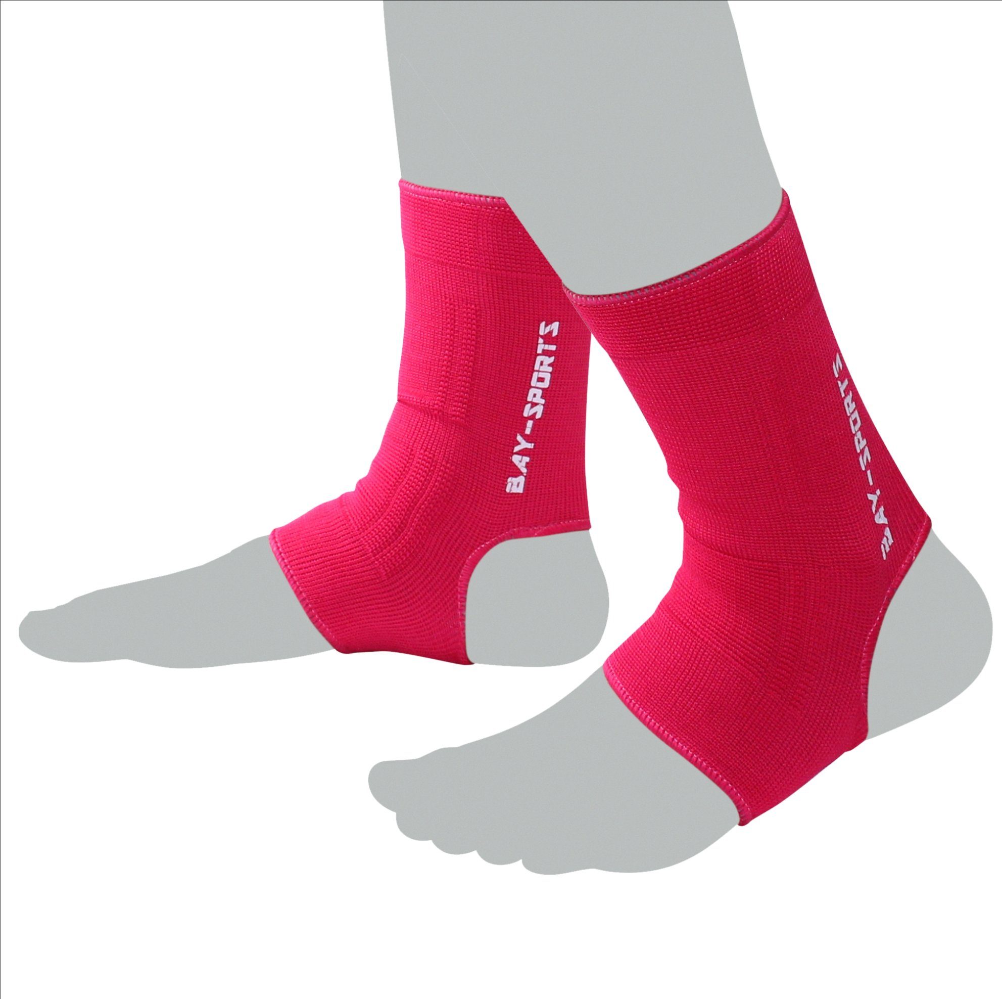 BAY-Sports Fußbandage Uni Knöchelbandage Fußgelenkbandage Sprunggelenk Uni pink magenta, werden