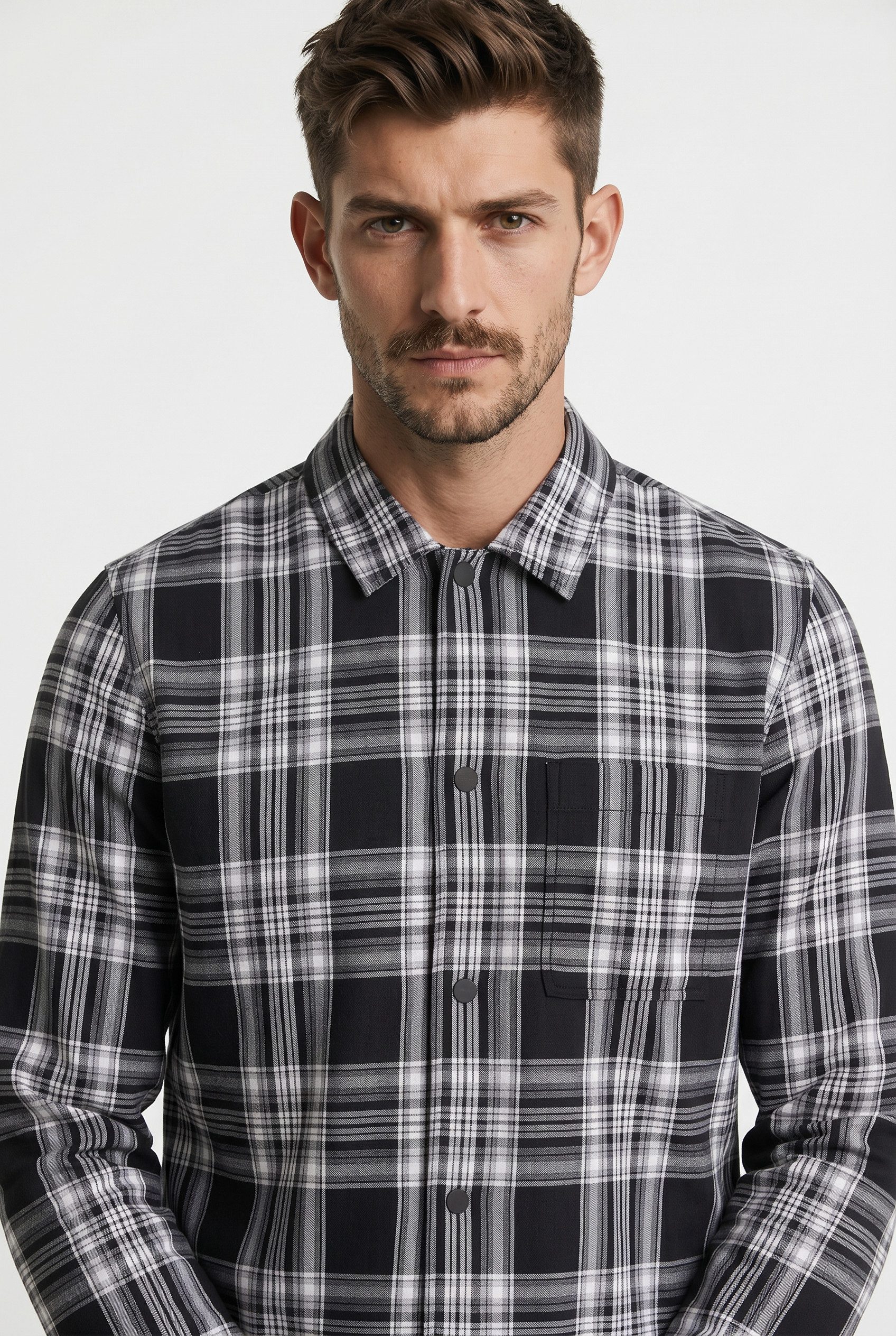 Karohemd BT_TWILL CHECK SNAPS OVERSHIRT