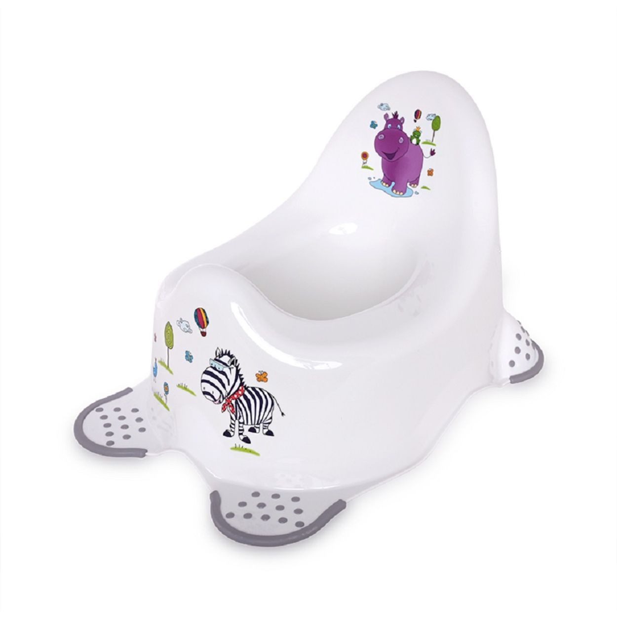 LORELLI Töpfchen Hippo, Anti-Rutsch-Füße, anatomische Form, Spritzschutz, Kunststoff