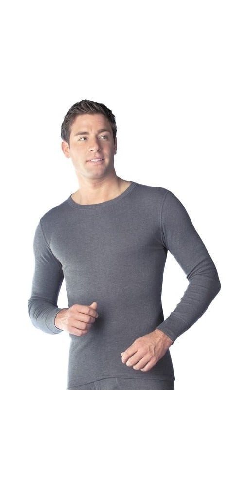 Medima Langarmshirt Unterwäsche Sensitiv - baumwolle - asphaltgrau Herren (Gr. XXL-XL)