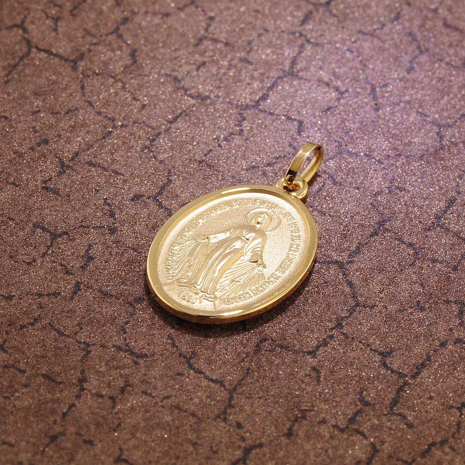 4. Bild von trendor Runder Anhänger Milagrosa Gold 750 (18 Karat) 20 mm