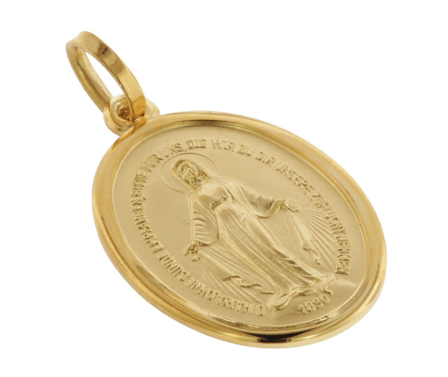 trendor Runder Anhänger Milagrosa Gold 750 (18 Karat) 18 mm