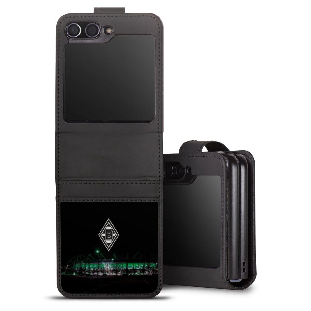 DeinDesign Handyhülle Borussia Mönchengladbach Offizielles Lizenzprodukt Stadion, Samsung Galaxy Z Flip 5 Hülle Handy Flip Case Wallet Cover