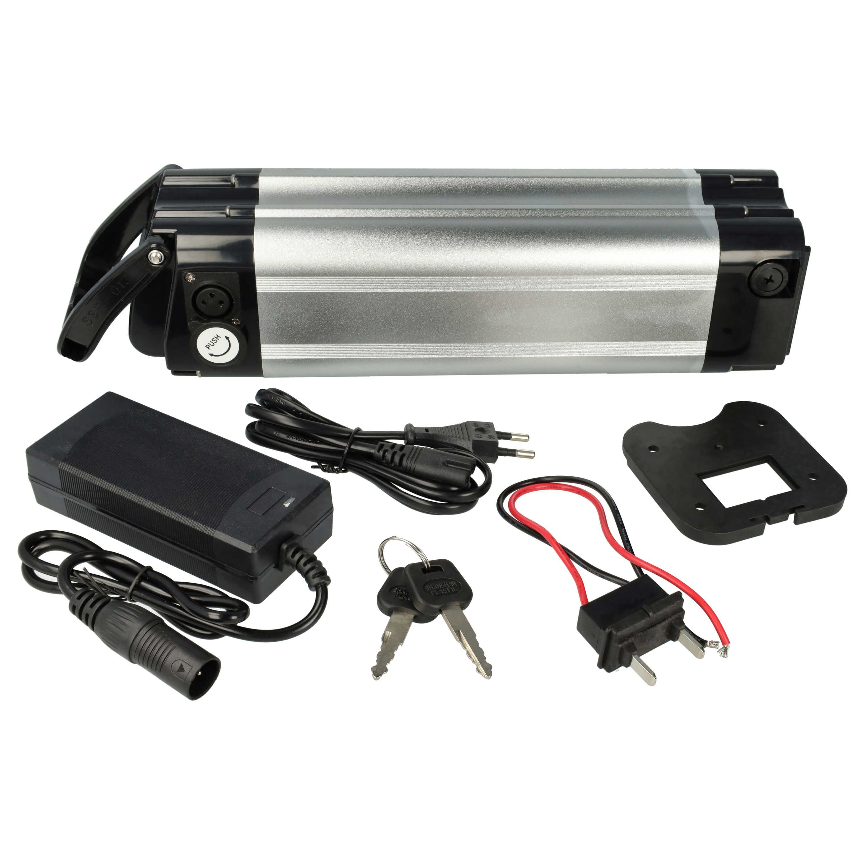 vhbw Akku passend für Hagebaumarkt E-Bike (10,4 Ah, 24 V, Li-Ion, inkl. E-Bike Akku Akku Li-Ion 10400 mAh (24 V), Leistungsfähiger Austausch-Akku für Pedelec, Elektrofahrrad, E-Bike