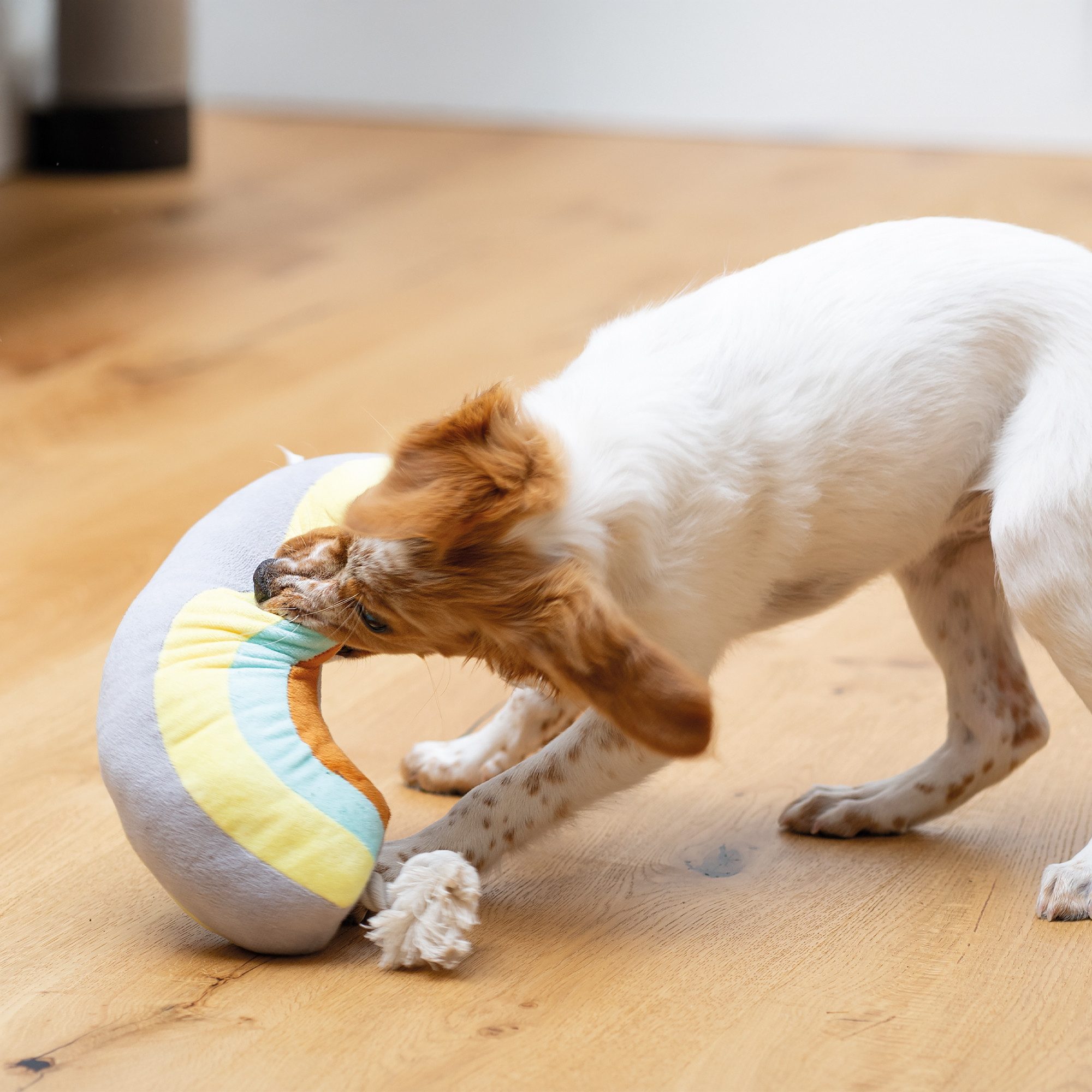 Tierkuscheltier, Plüsch mit Seil, (1-tlg) Weich und kuschelig