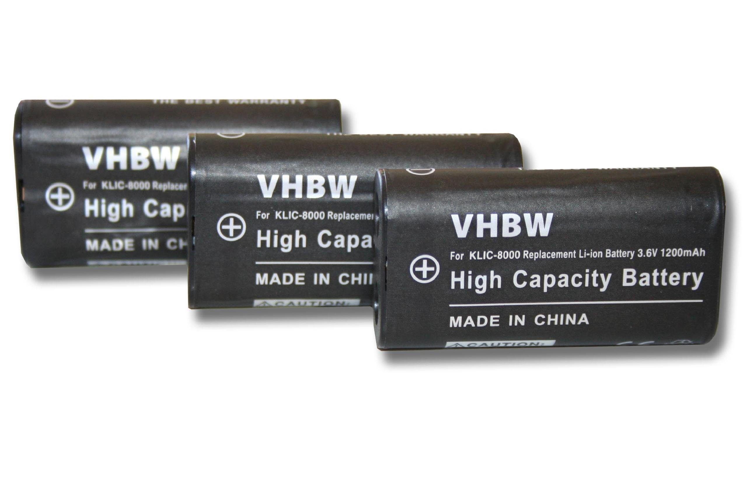 vhbw kompatibel mit Ricoh Caplio RZ1, R2, R1S, R1 Kamera-Akku Li-Ion 1200 mAh (3,6 V)