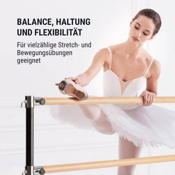 KLARFIT Balancetrainer »Barre Anna Doppel-Ballettstange, freistehend, 110 x 113 cm, 2 x 38mm Ø«