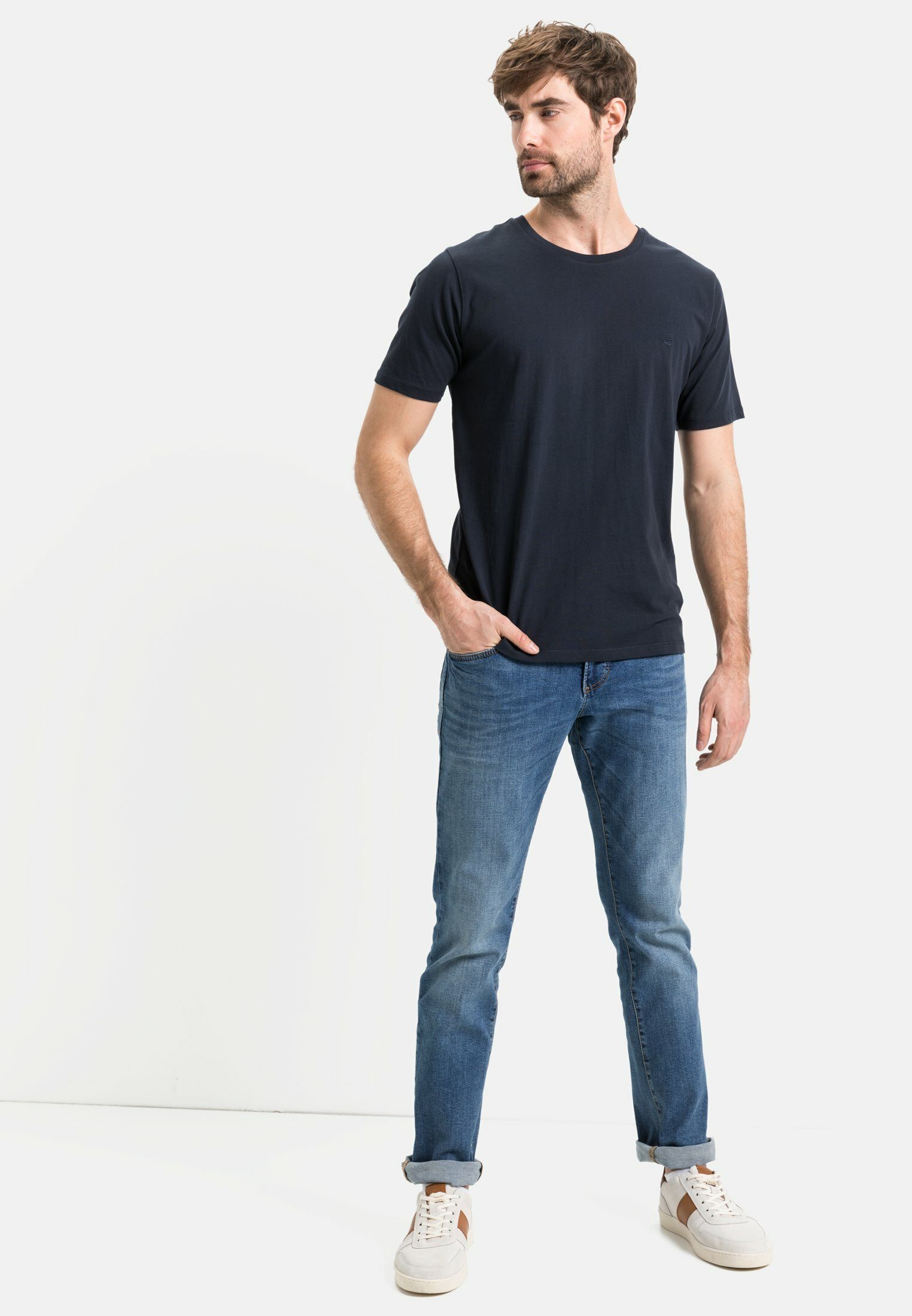 camel active T-Shirt aus reiner Baumwolle Kurzarm – Bild 3 von 5