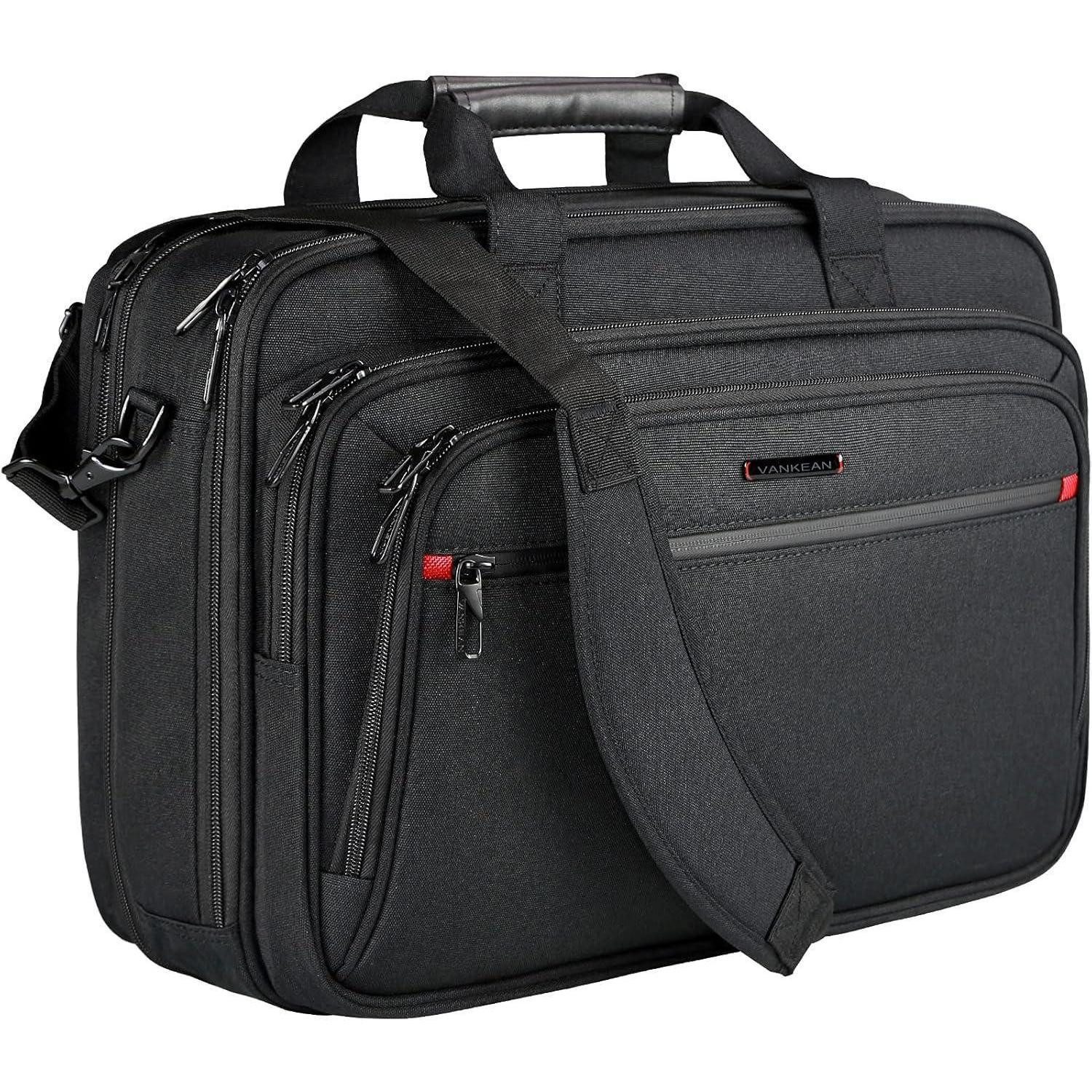 Laptoptasche Laptoptasche 17,3 Zoll Wasserabweisend Schwarz Umhängetasche