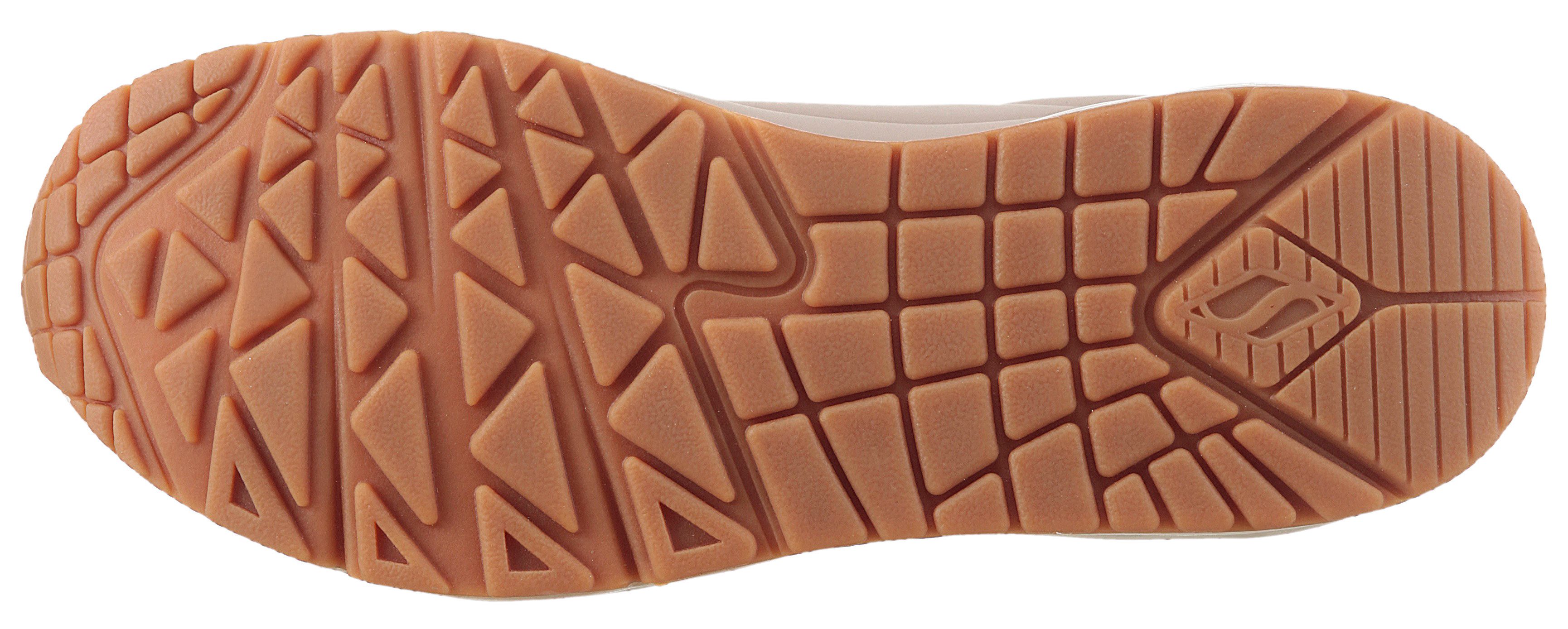 Skechers UNO GOLDEN AIR Sneaker Freizeitschuh, Halbschuh, Schnürschuh mit Metallic-Einsatz