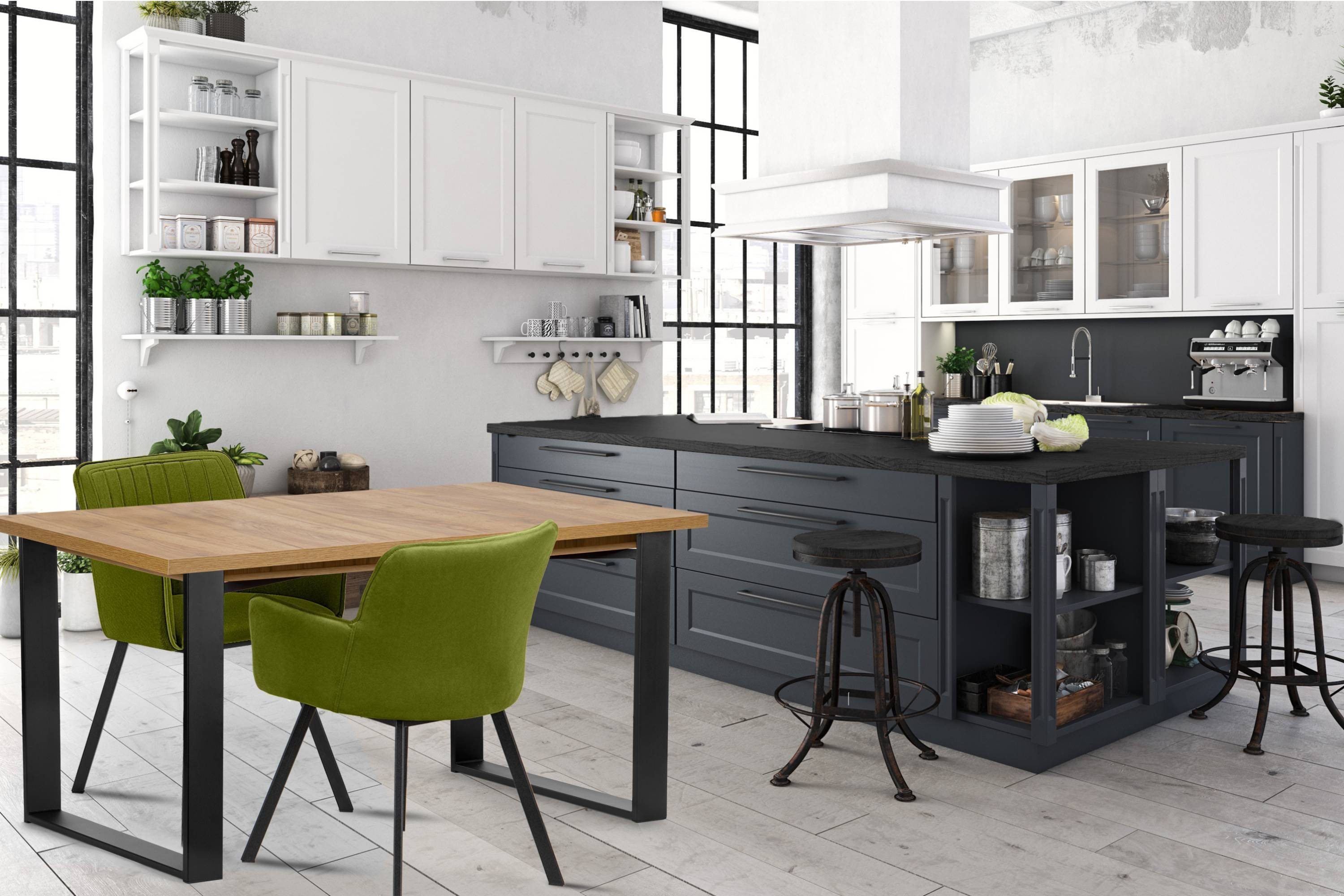 KONSIMO® Esstisch CETO Esszimmertisch Küchentisch 150x80cm, ausziehbar bis günstig online kaufen