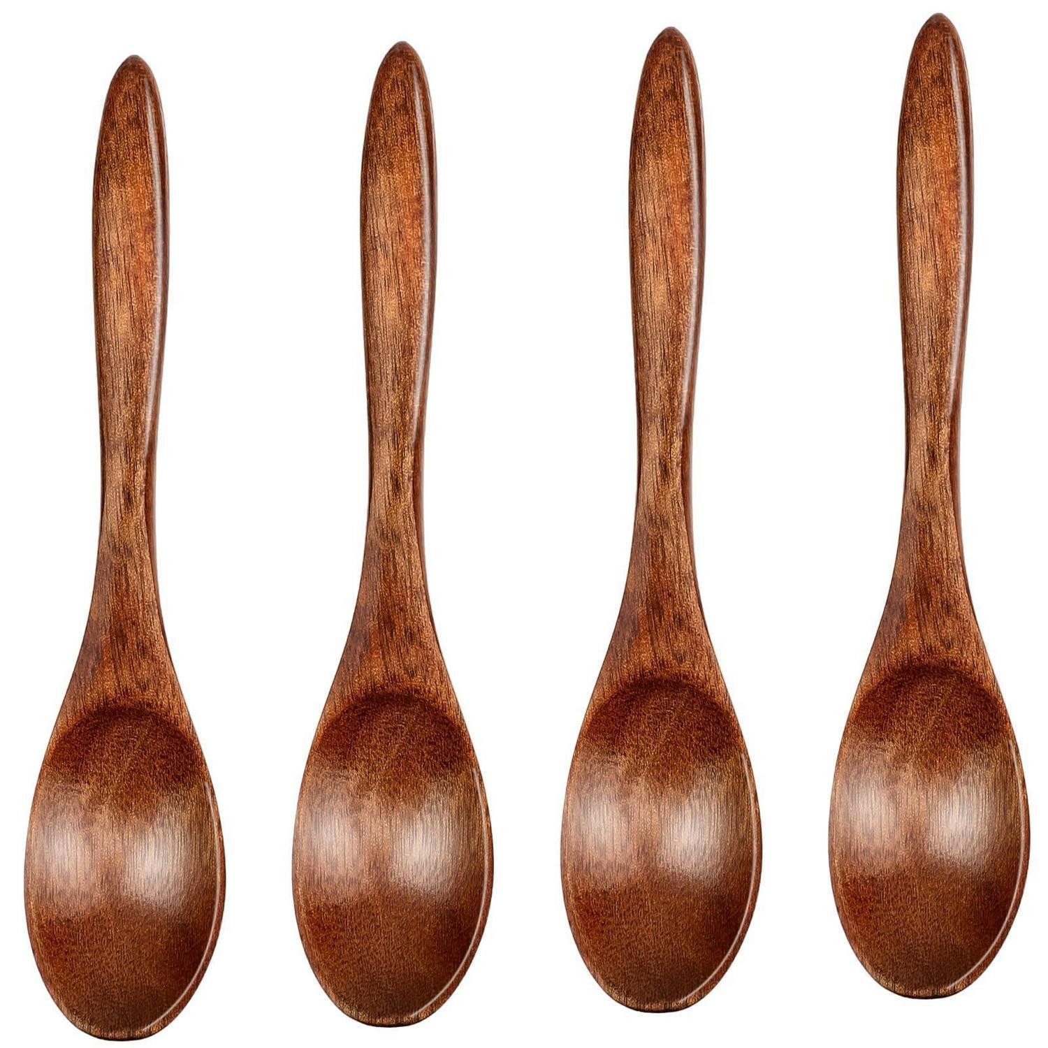 LuxusKollektion Teelöffel Holz Löffel Set 4-teilig Klein