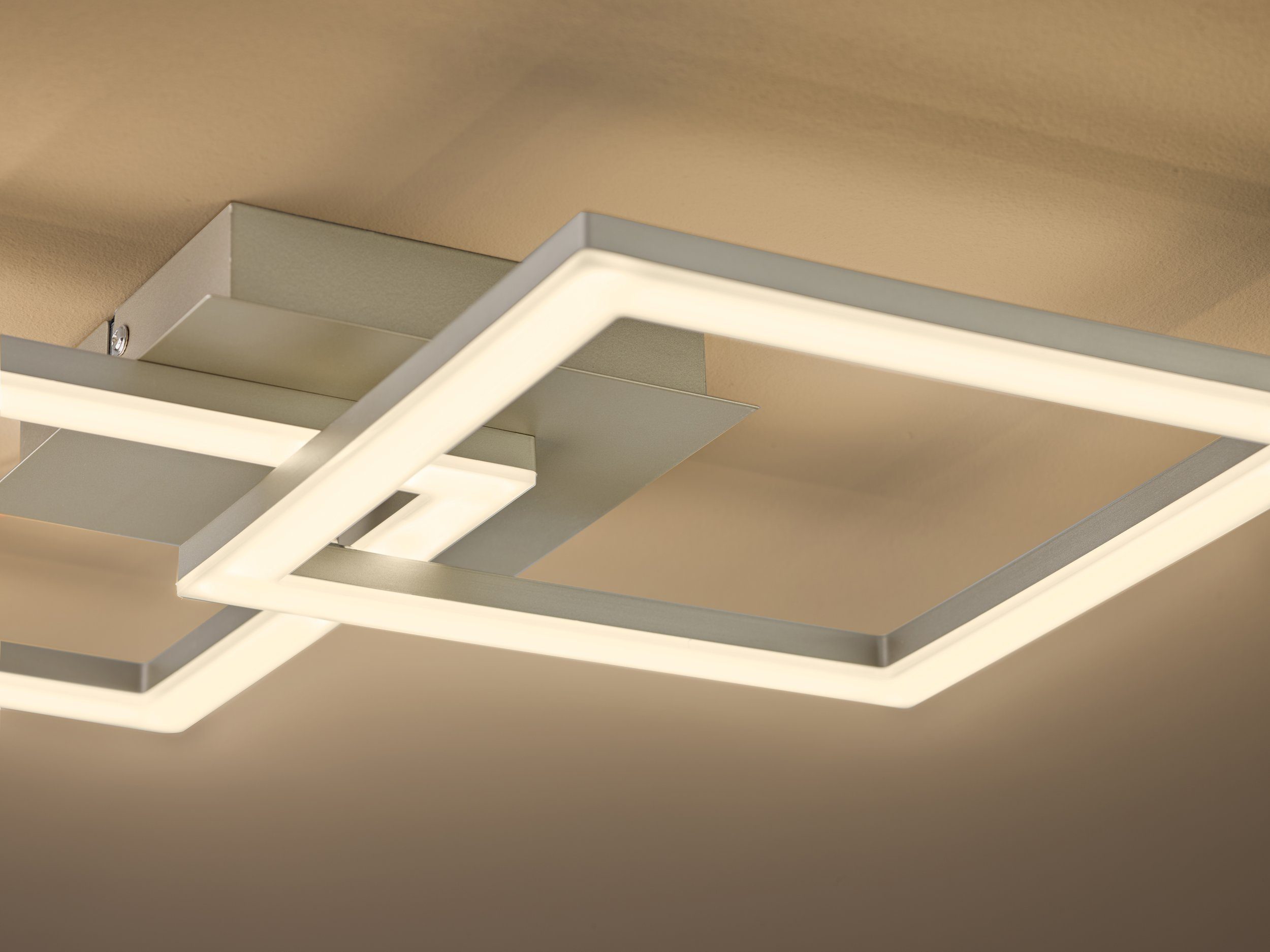 EGLO LED Deckenleuchte Huerta, Leuchtmittel weiß, LxB inklusive, Küchen-, Wohnzimmer-, Decken-, LED cm 37 Schlafzimmerlampe