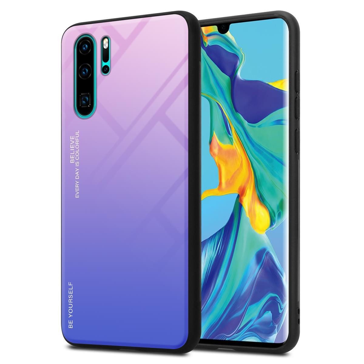 Cadorabo Handyhülle für Huawei P30 PRO Hülle Huawei P30 PRO, Robustes Hard Case - Handy Schutzhülle - Hülle - Back Cover Bumper