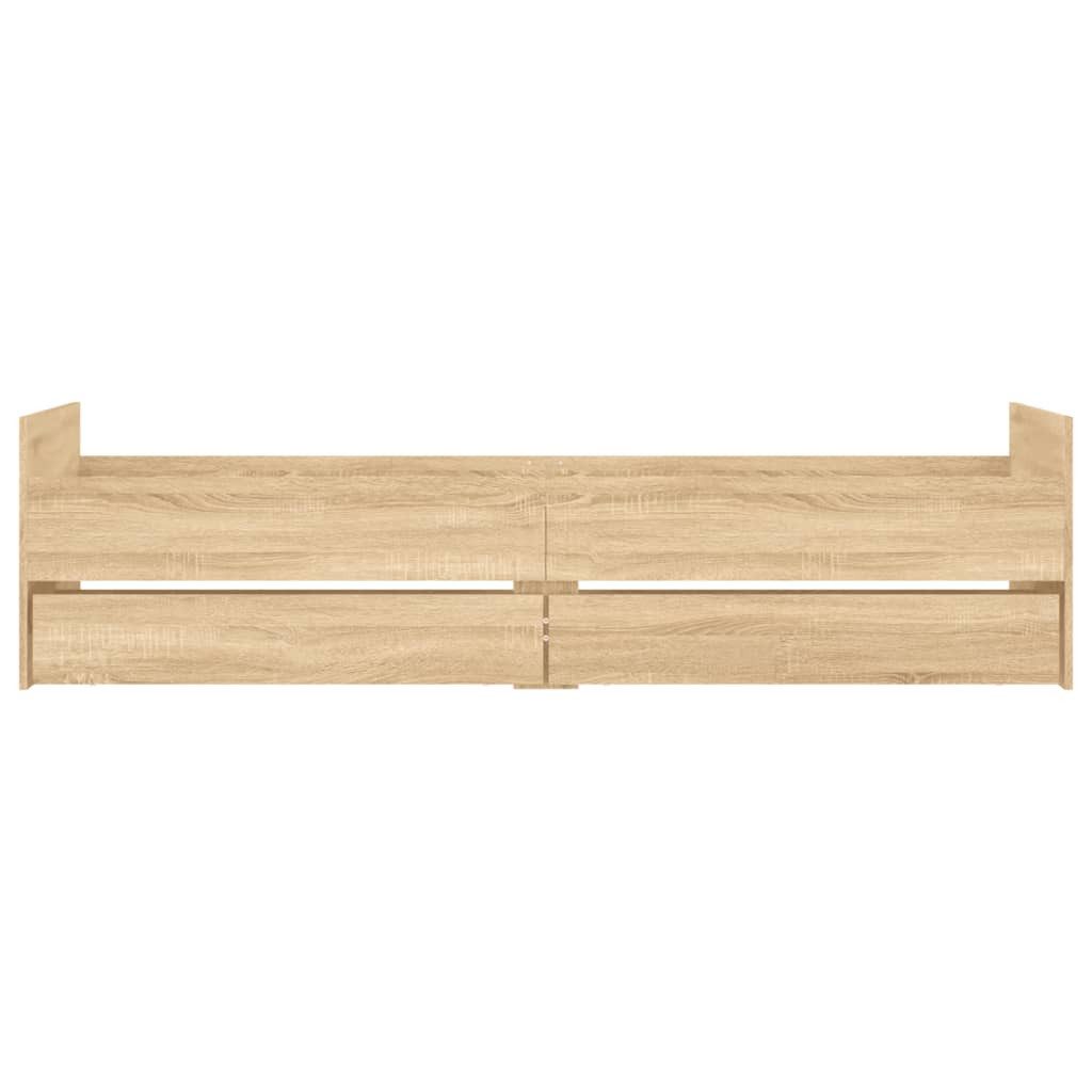 vidaXL Bett Bettgestell mit Schubladen Sonoma-Eiche 90x200 cm – Bild 5 von 5