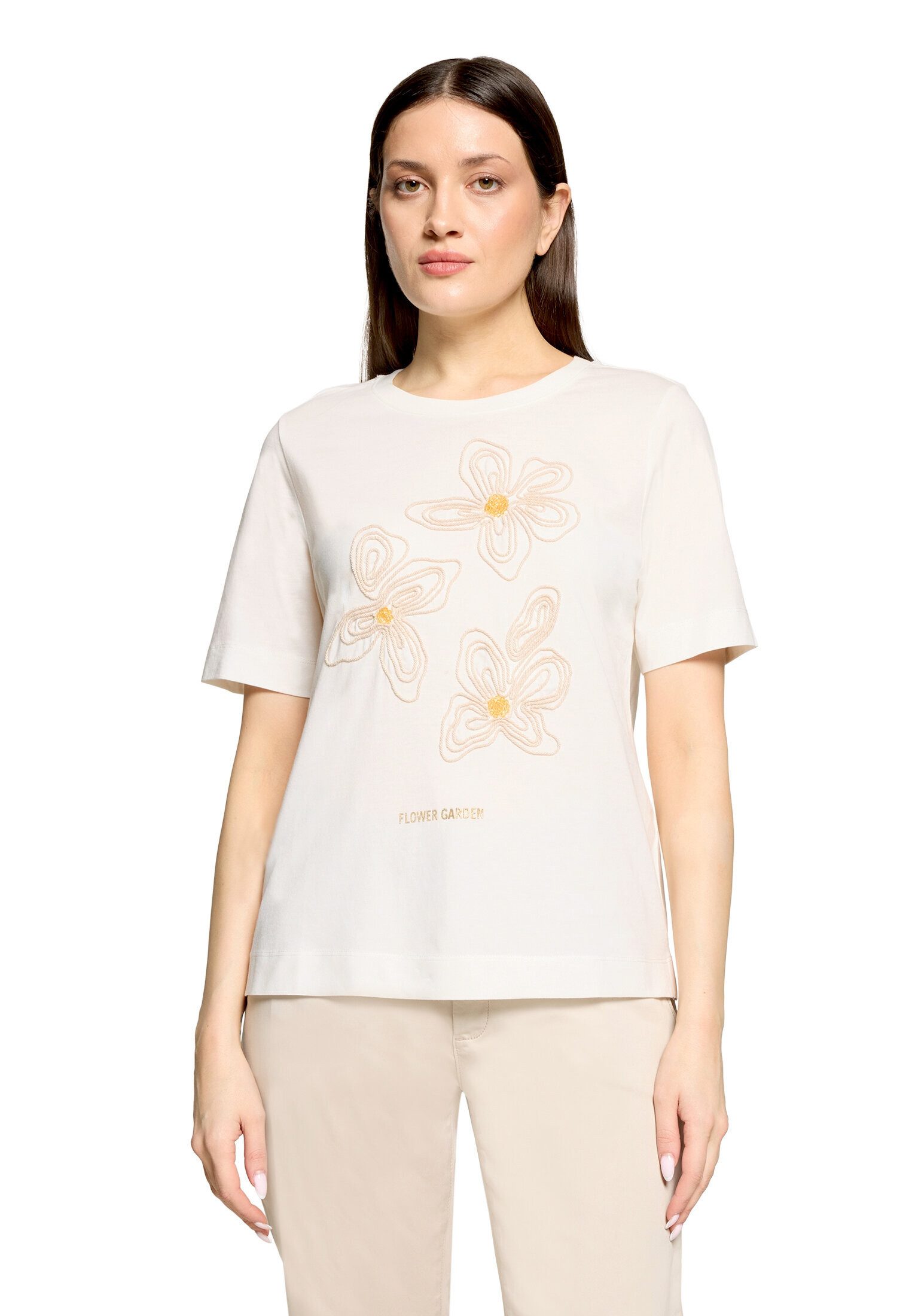 Cartoon Kurzarmshirt Damen mit Rundhalsausschnitt (1-tlg)