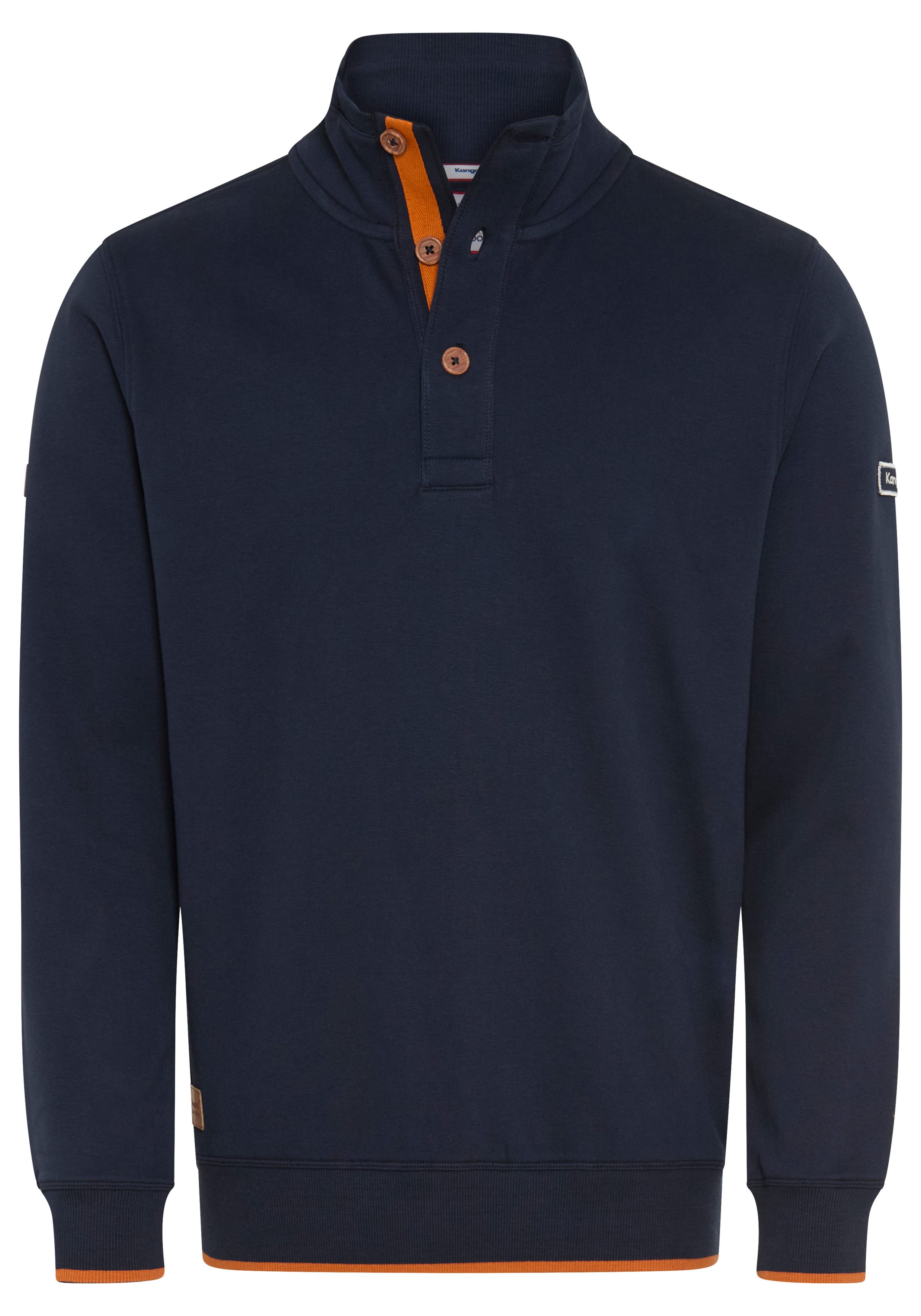 KangaROOS Sweatshirt mit hochschließendem Troyerkragen, Kontrastdetails – Bild 5 von 5