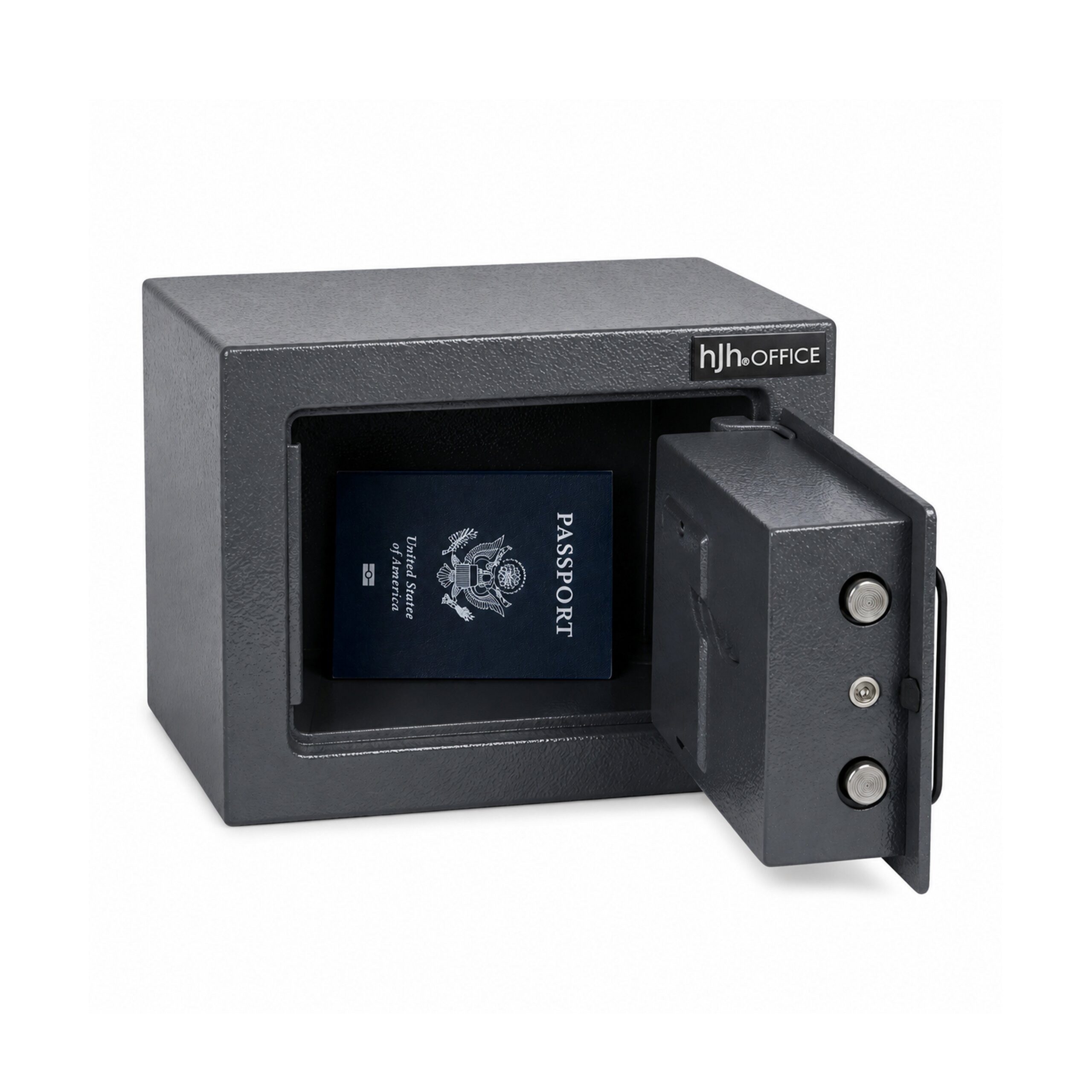 hjh OFFICE Möbeltresor Tresor Safe Compact Mini Stahl, Elektronischer Safe mit individuell einstellbarem PIN-Code, 23x17x17cm, Möbel-Safe