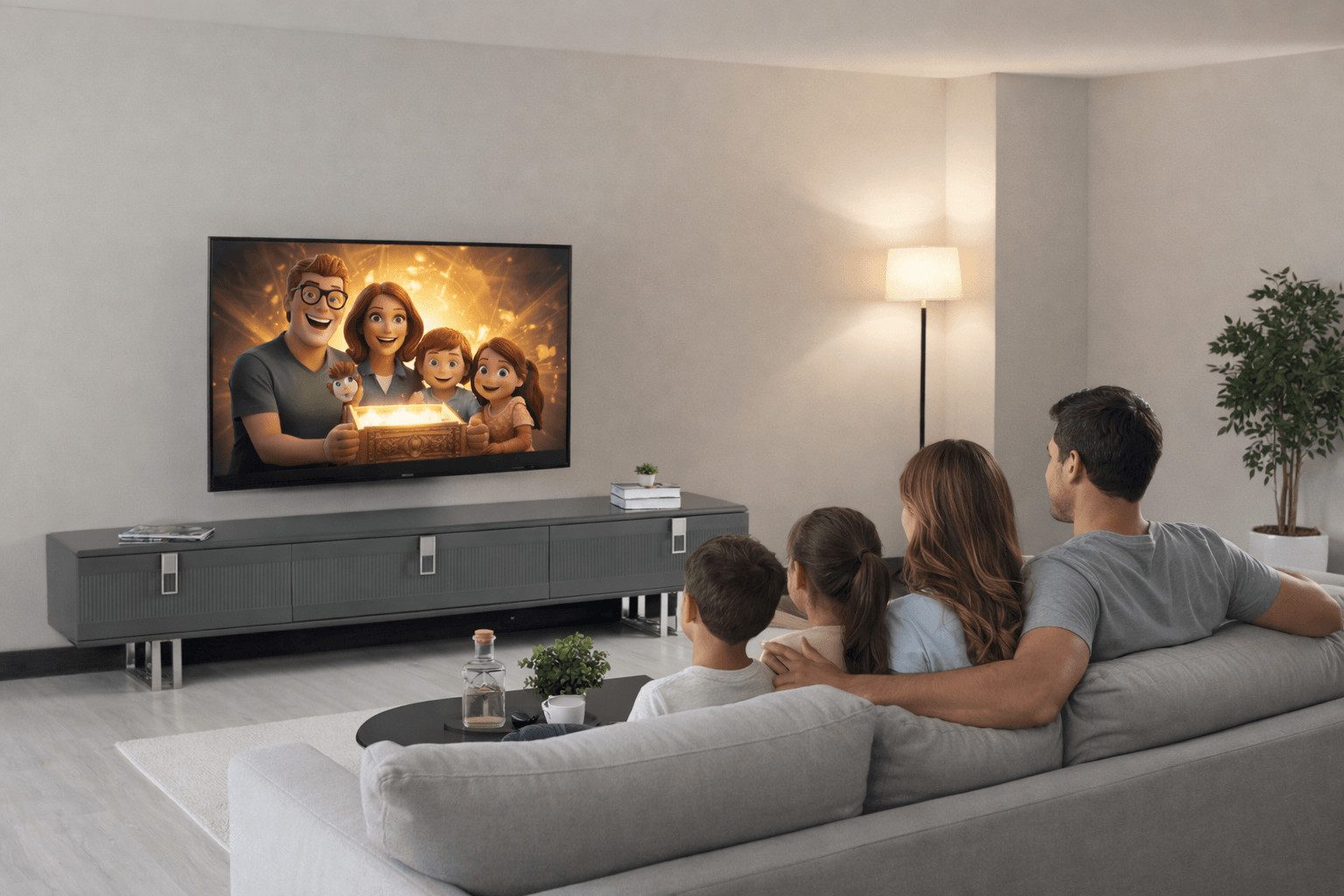 JVmoebel Lowboard Modernes TV-Lowboard mit Stauraum und klarem Design, Made in Europa