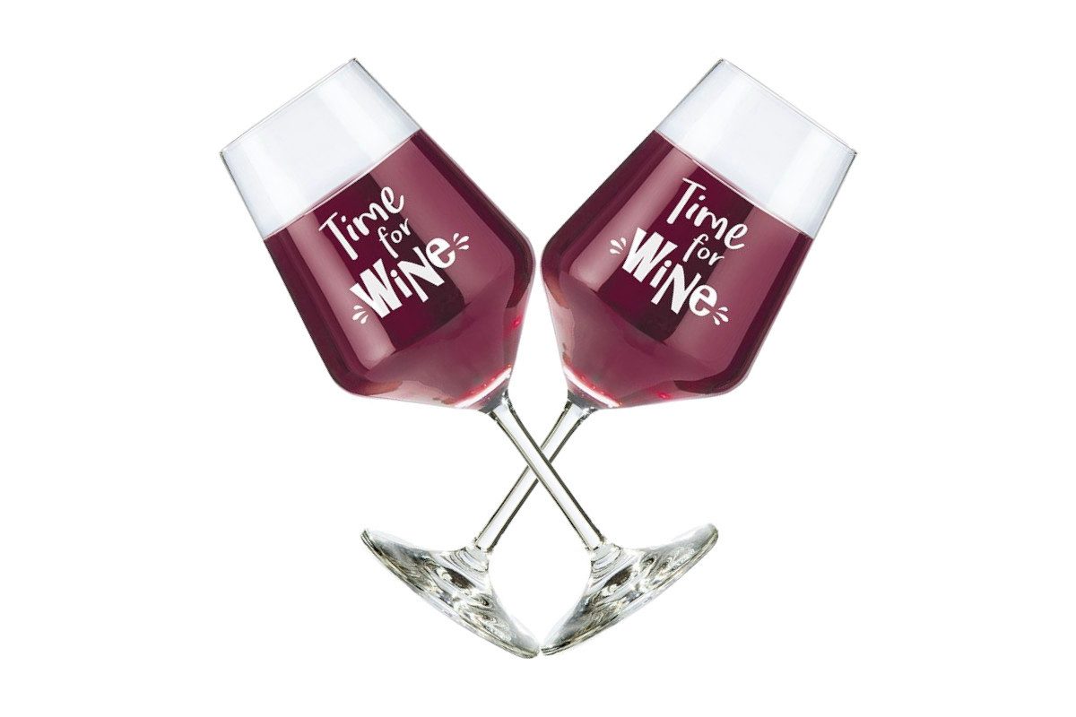 Weinglas Time for Wine -Set aus 2 Gläsern
