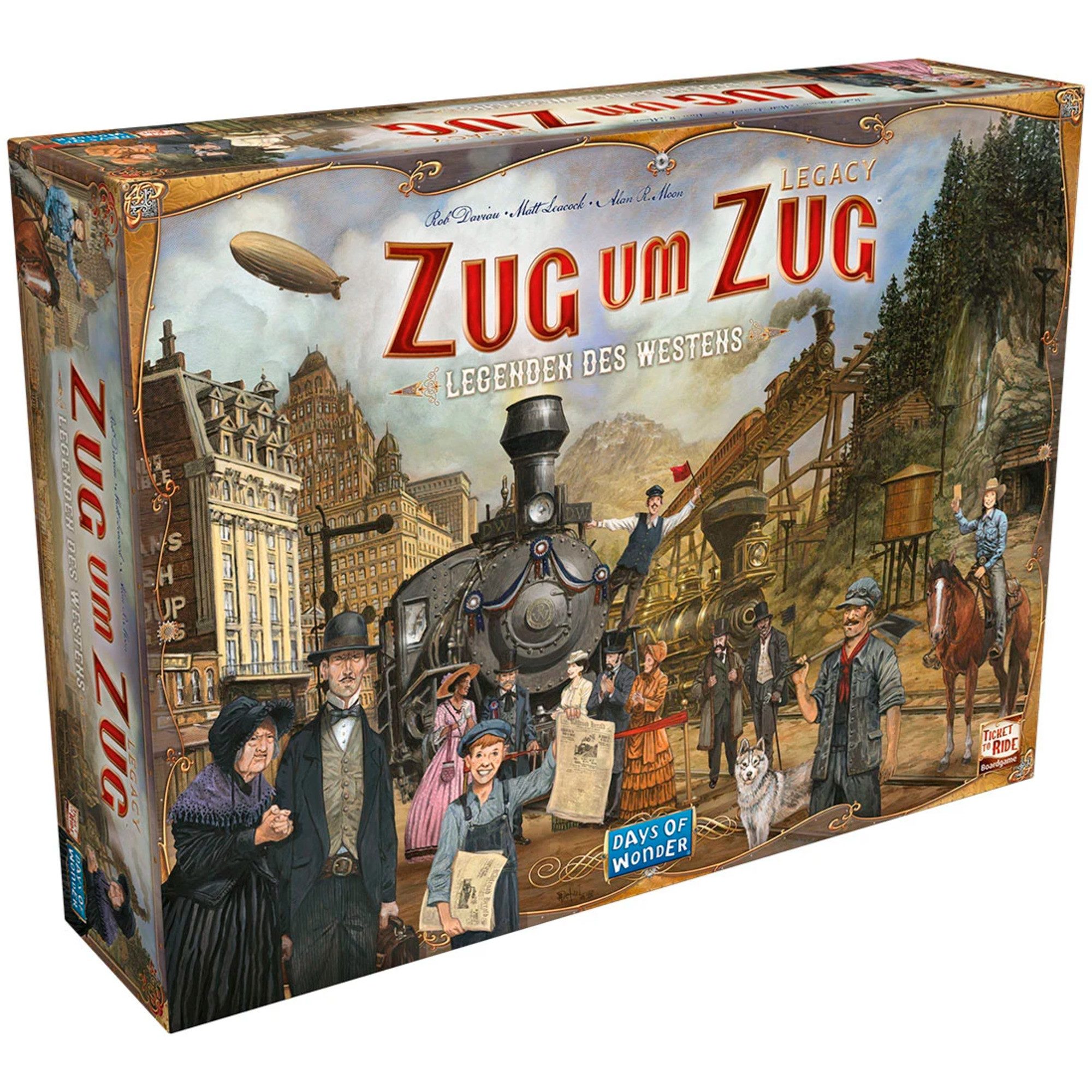 Asmodee Spiel Asmodee Zug um Zug Legacy: Legenden des Westens