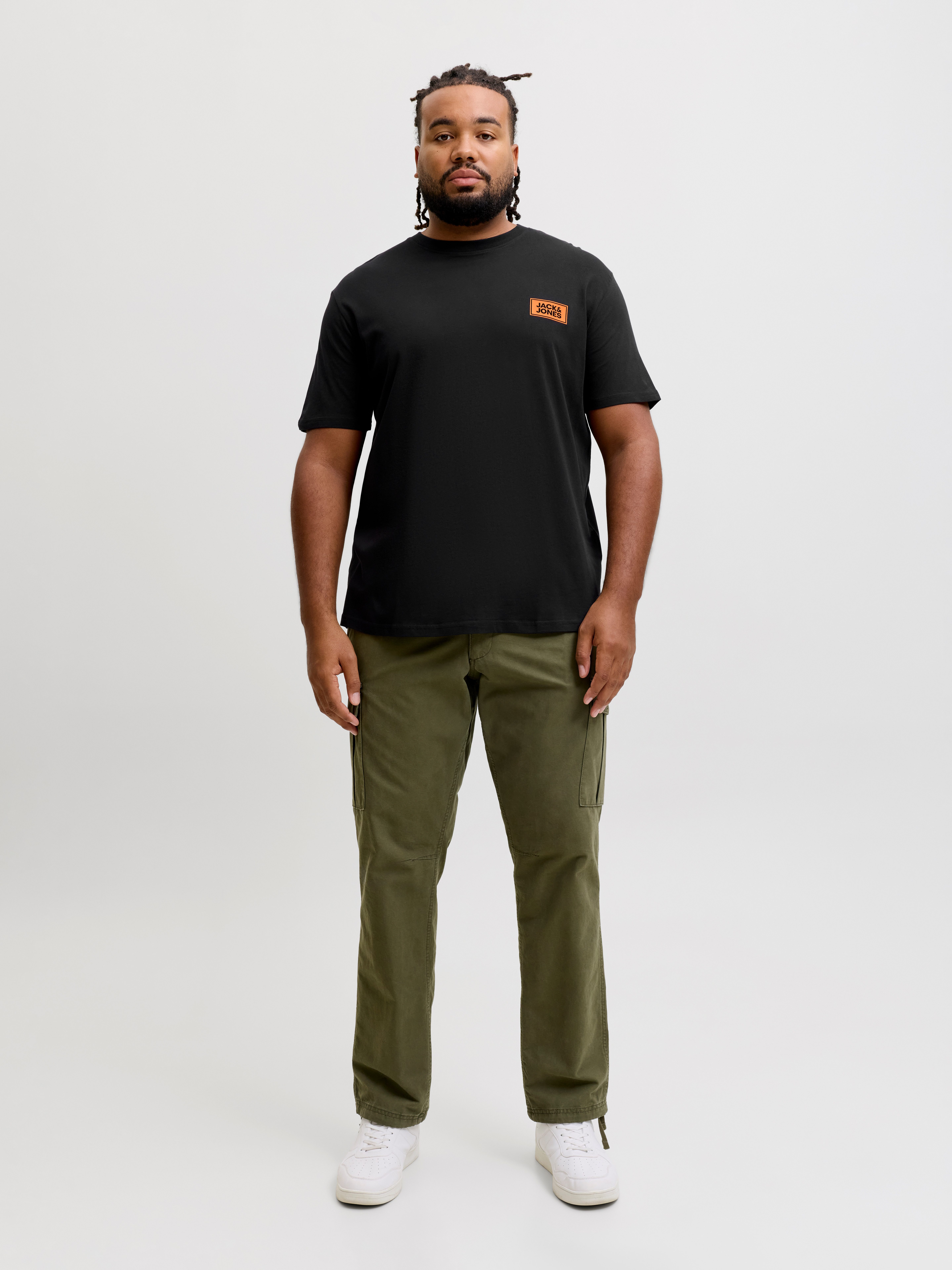 Jack & Jones PlusSize Rundhalsshirt JJRUSH TEE SS CREW NECK SN PLS Baumwolle, regular fit – Bild 5 von 5