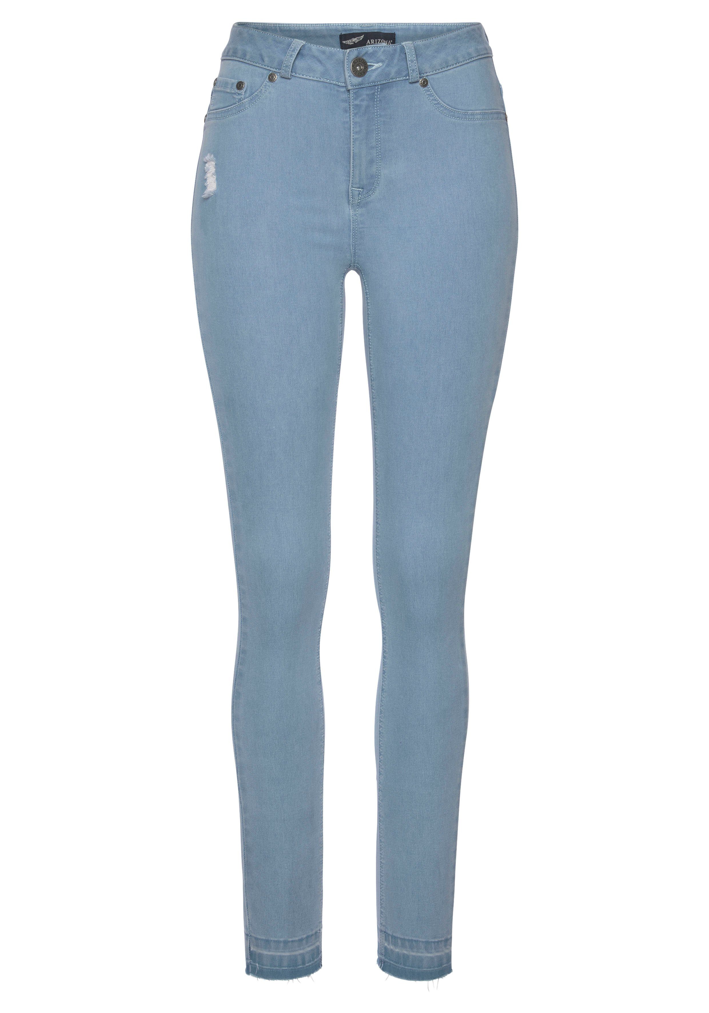 Ultra Arizona offenem light-blue Stretch Waist High Saum Skinny-fit-Jeans mit