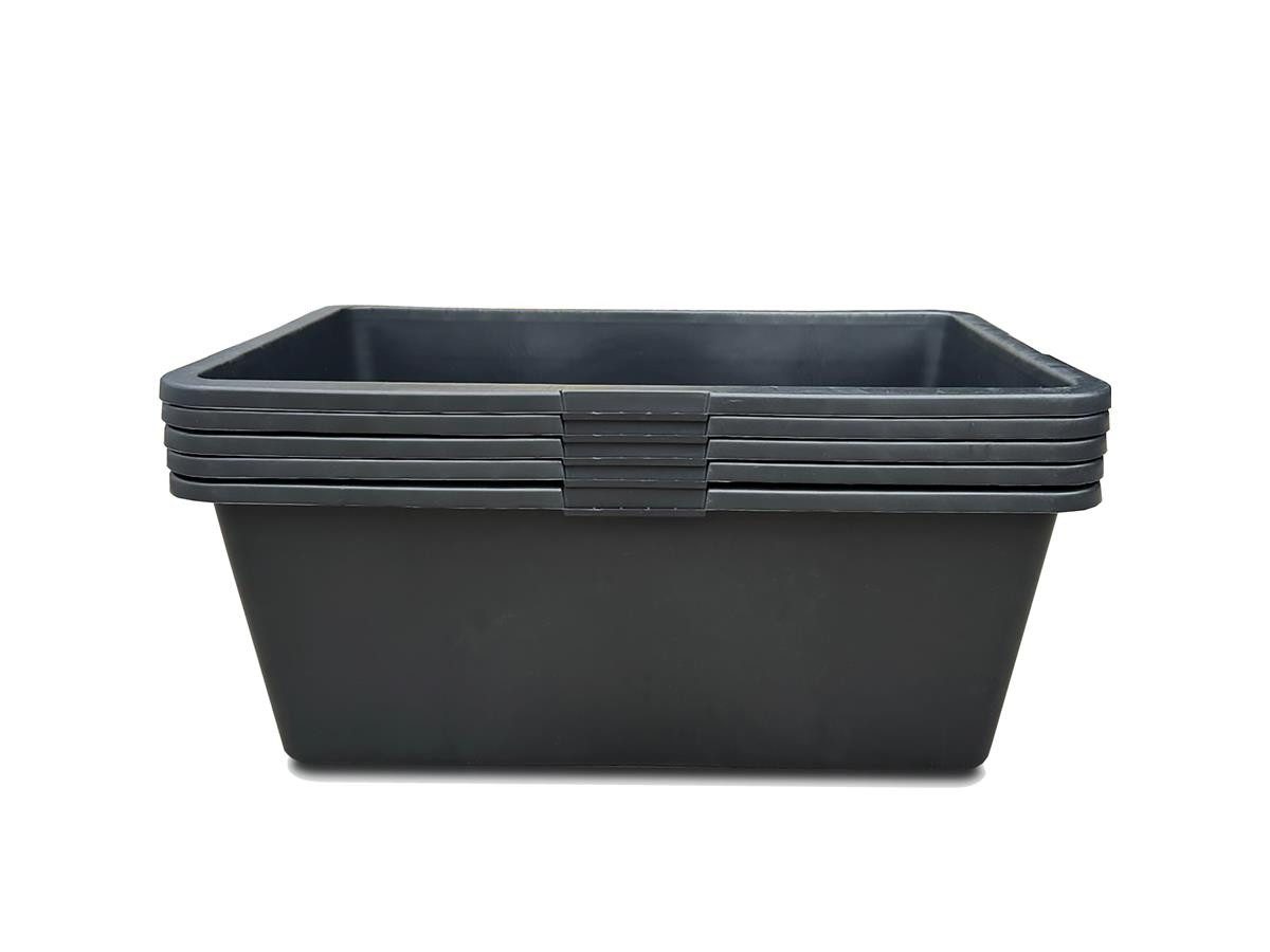 Kistenberg Mörtelkasten Eckig KCON80 5er Set, (Spar-Set, 5-tlg), mit Skala, 80 Liter, eckig