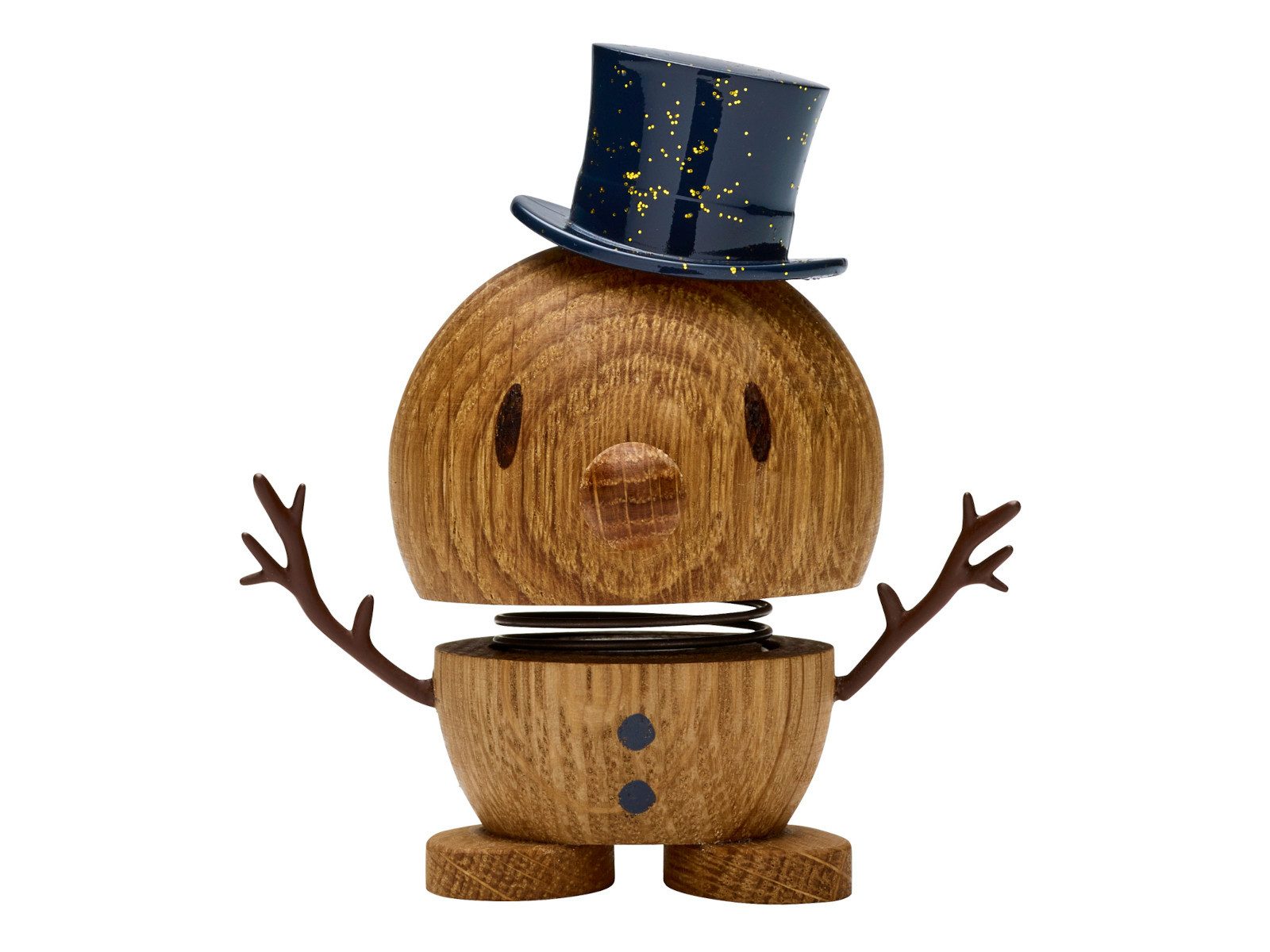 HOPTIMIST Dekofigur Snowman S oak 7,8cm
