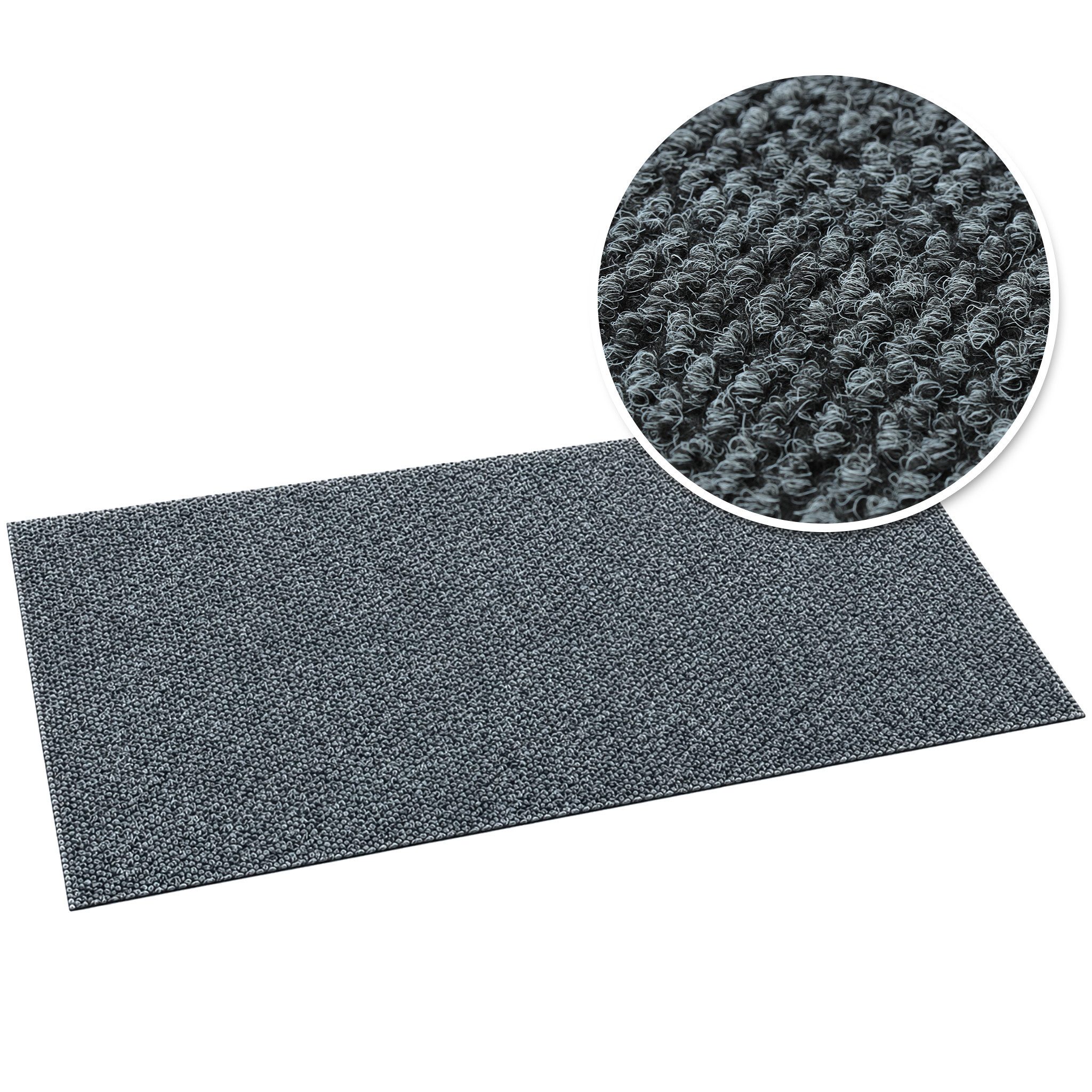 Floordirekt Fußmatte Schmutzfangmatte Hong Kong Pro mit rutschfestem TPE-Rücken, schmutzaufnehmend, feuchtigkeitsaufnehmend
