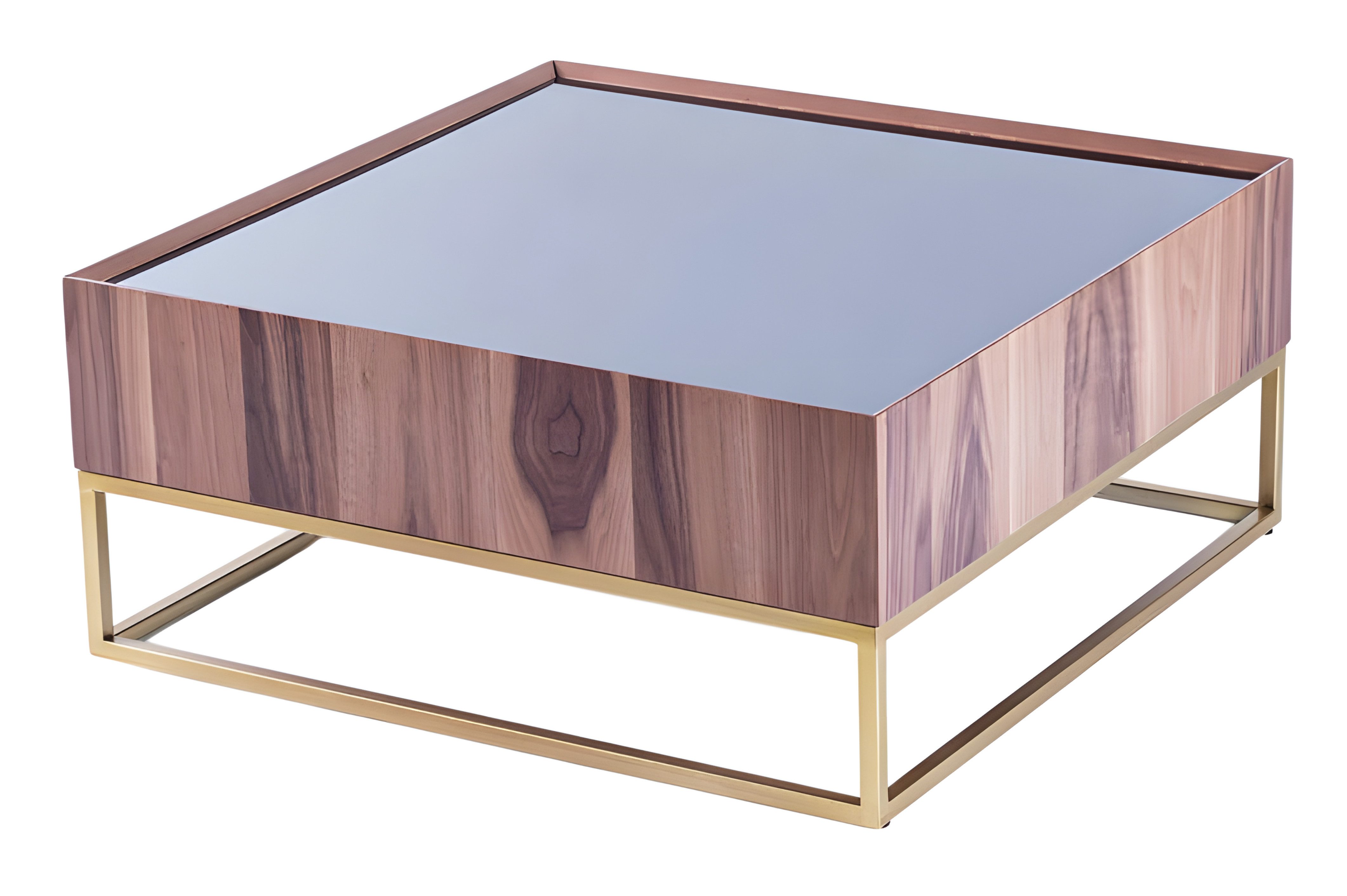JVmoebel Couchtisch Beigefarbener Holztisch im modernen Design mit klaren Linien (Packung), Made in Europe